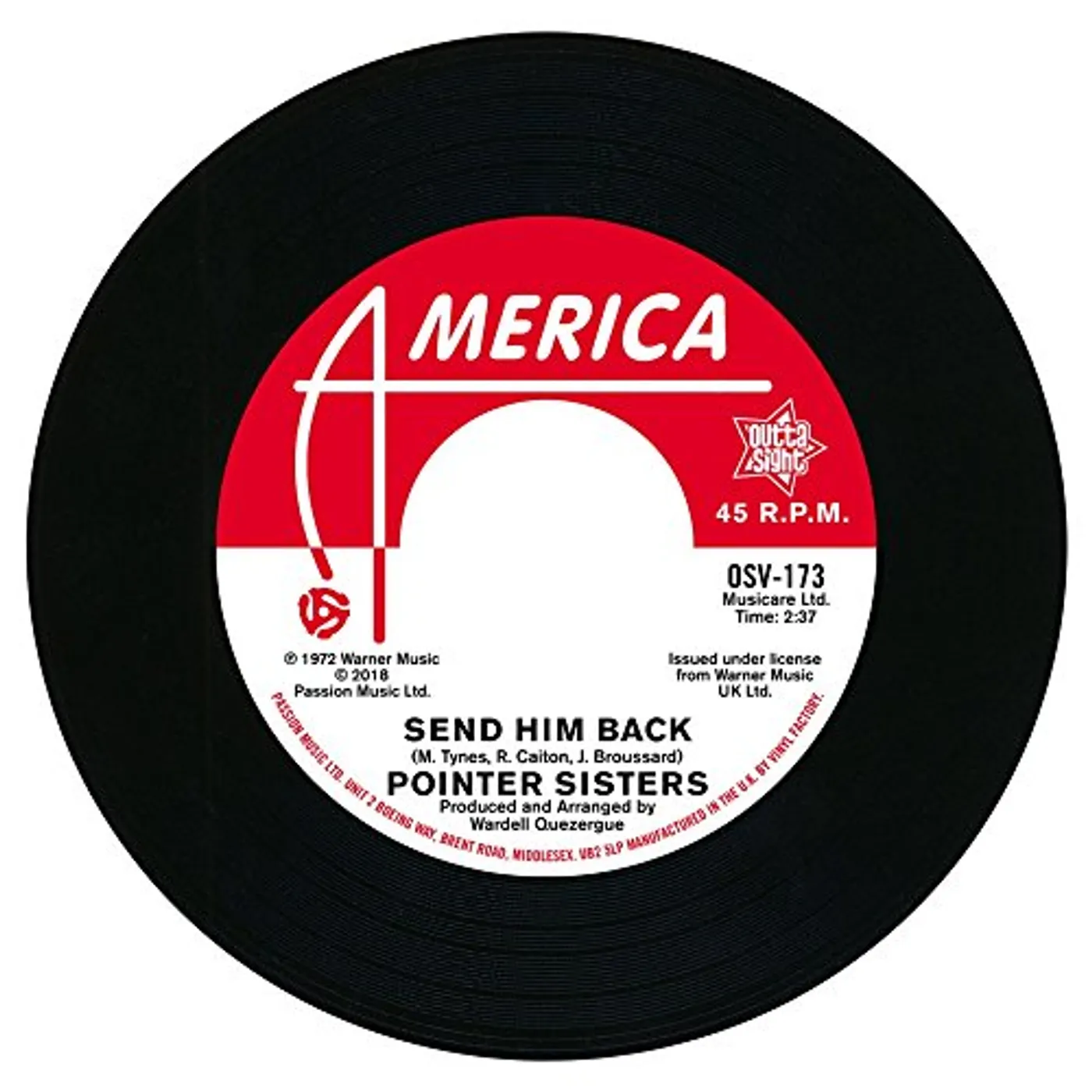 The Pointer Sisters Send Him Back / You Got To Pay Your Dues Vinyl Record