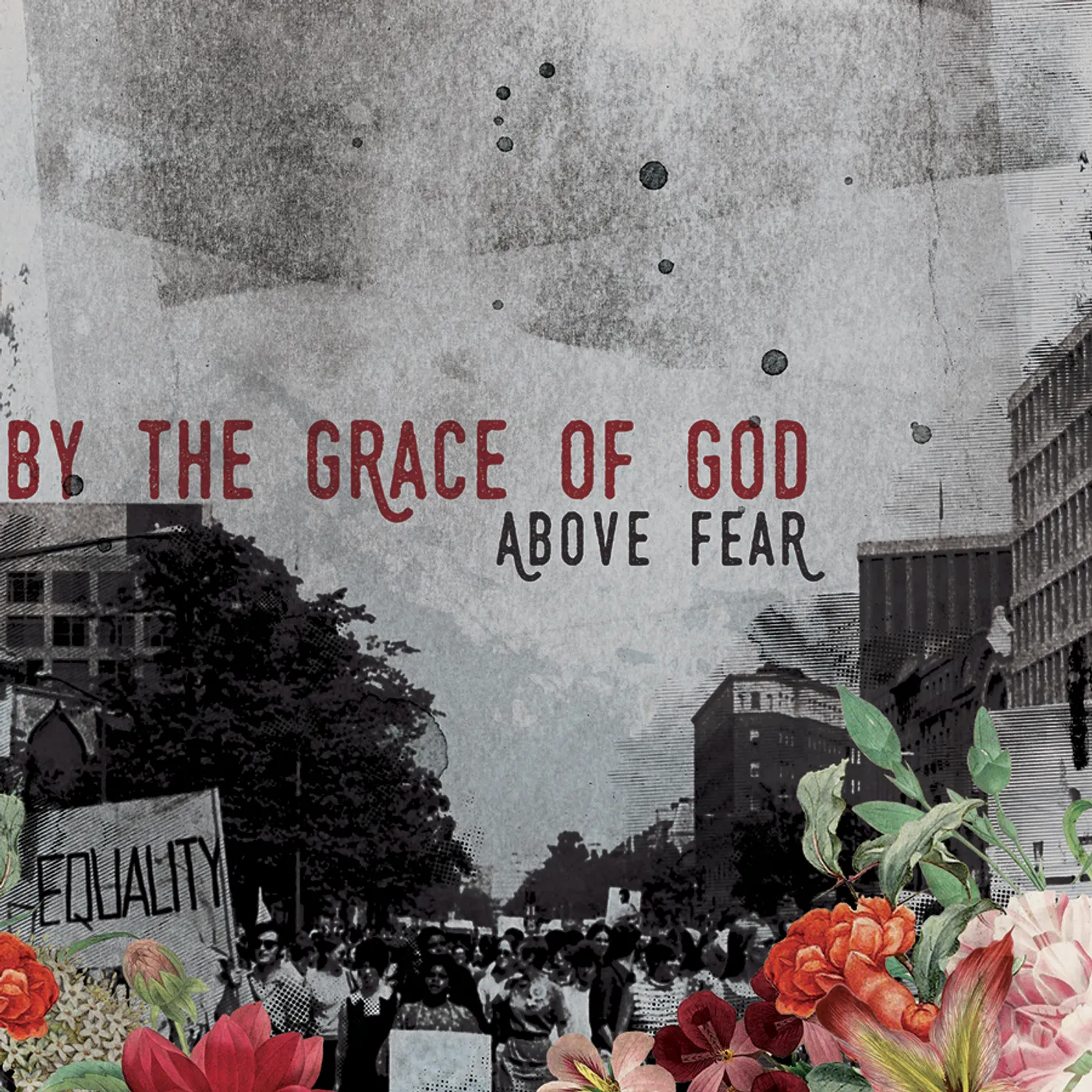 By The Grace Of God ABOVE FEAR (BLACK/PINK) Vinyl Record