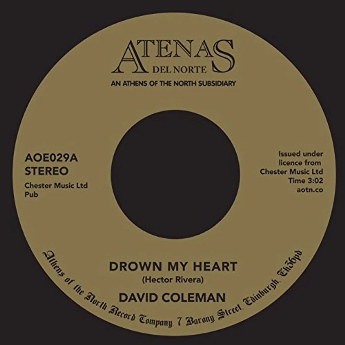 David Coleman DROWN MY HEART Vinyl Record