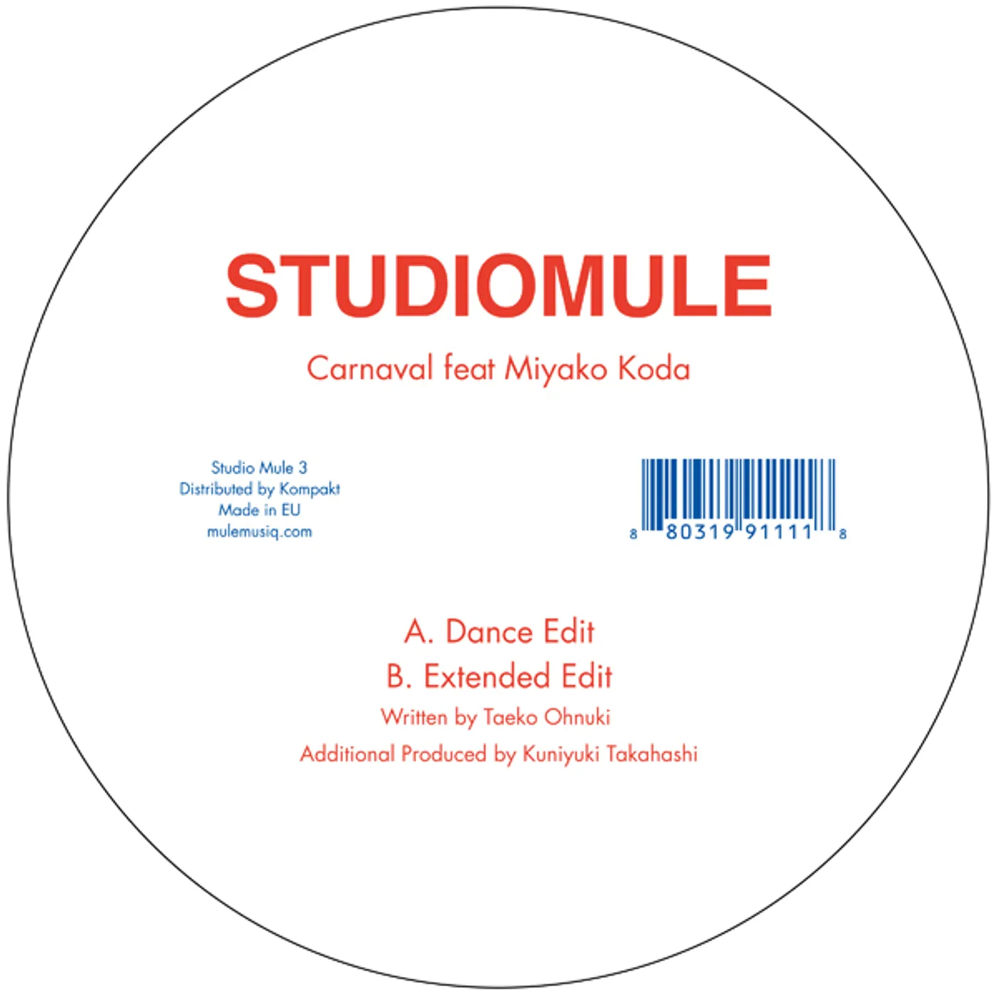 Studio Mule & Miyako Koda CARNAVAL Vinyl Record