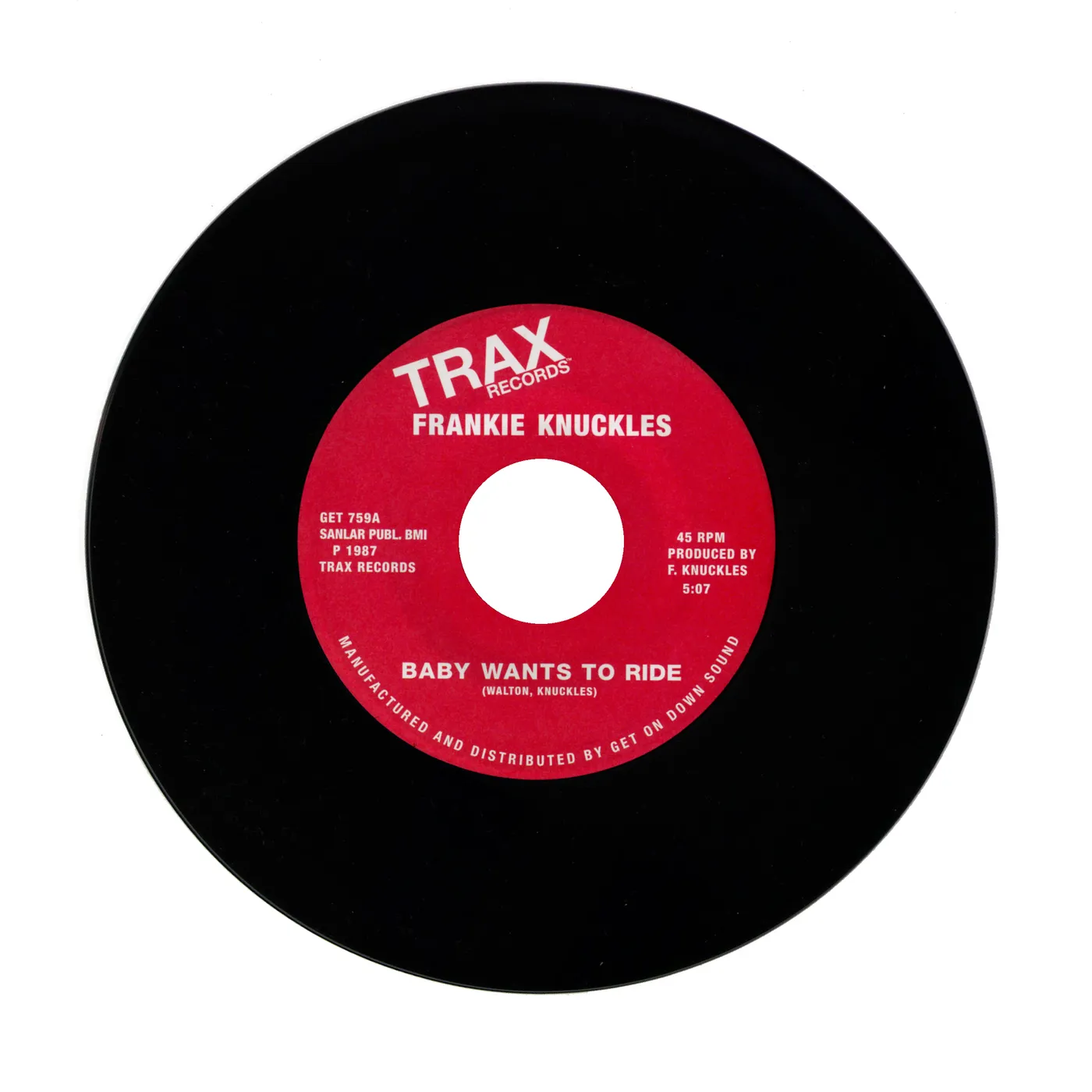 Frankie Knuckles YOUR LOVE / BABY WANTS TO RIDE Vinyl Record