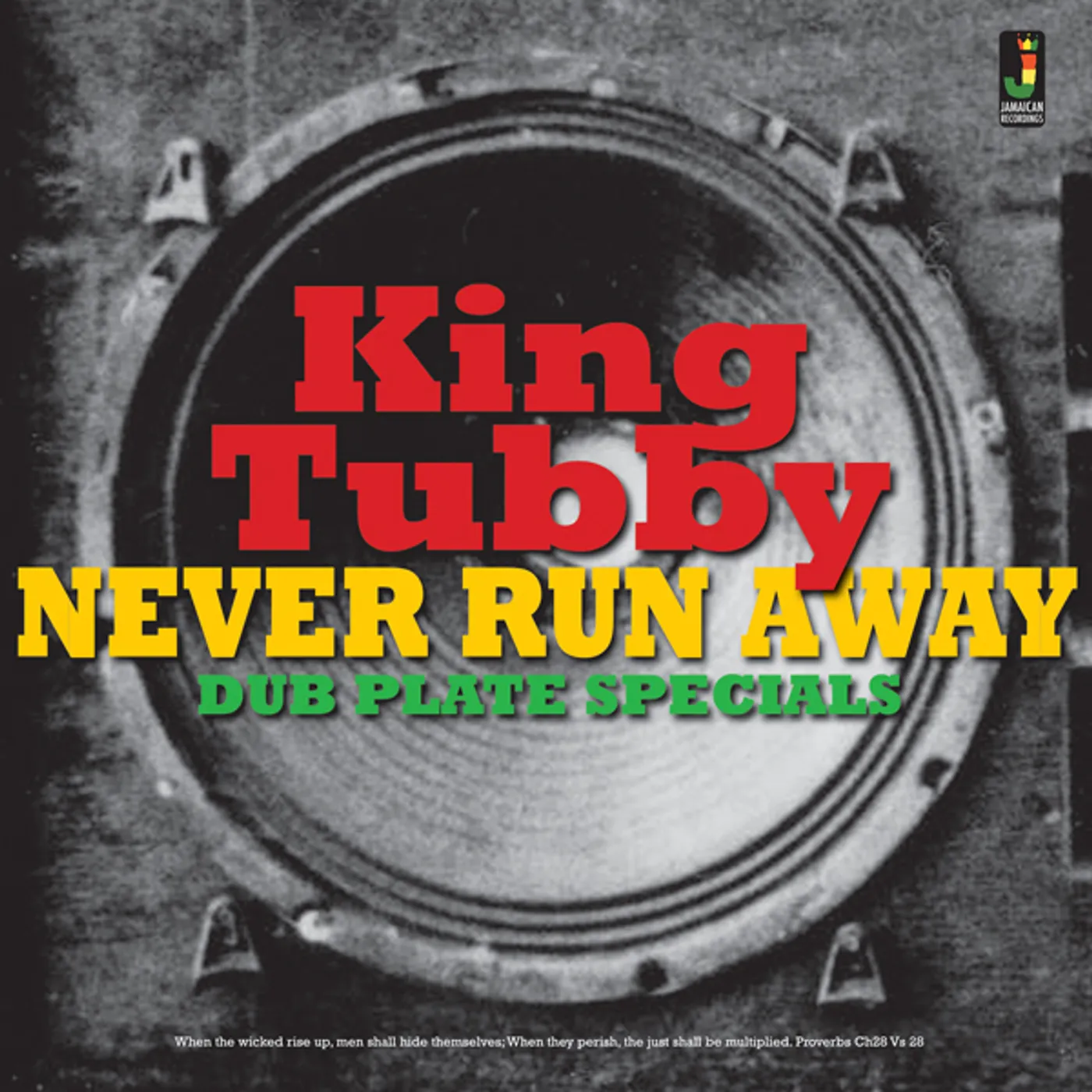 King Tubby NEVER RUN AWAY / DUB PLATE SPECIALS Vinyl Record