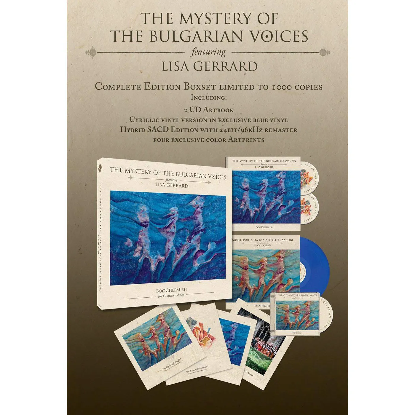 Mystery Of The Bulgarian Voices Feat. Lisa Gerrard BOOCHEEMISH (LIMITED EDITION WITH SACD & BOOK) Vinyl Record Box Set