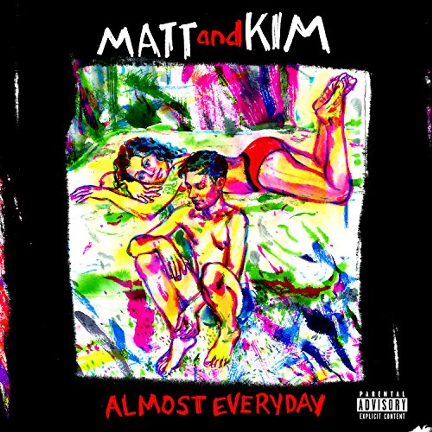 Matt and Kim ALMOST EVERYDAY - Limited Edition Red Colored Vinyl Record