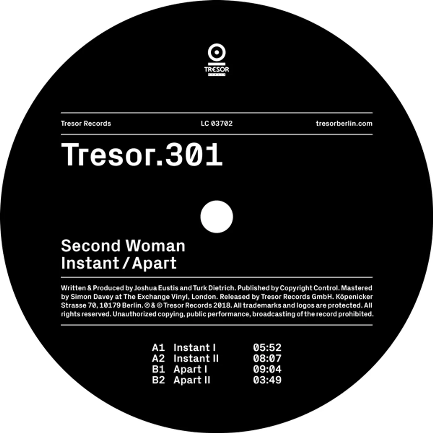 Second Woman Instant / Apart Vinyl Record