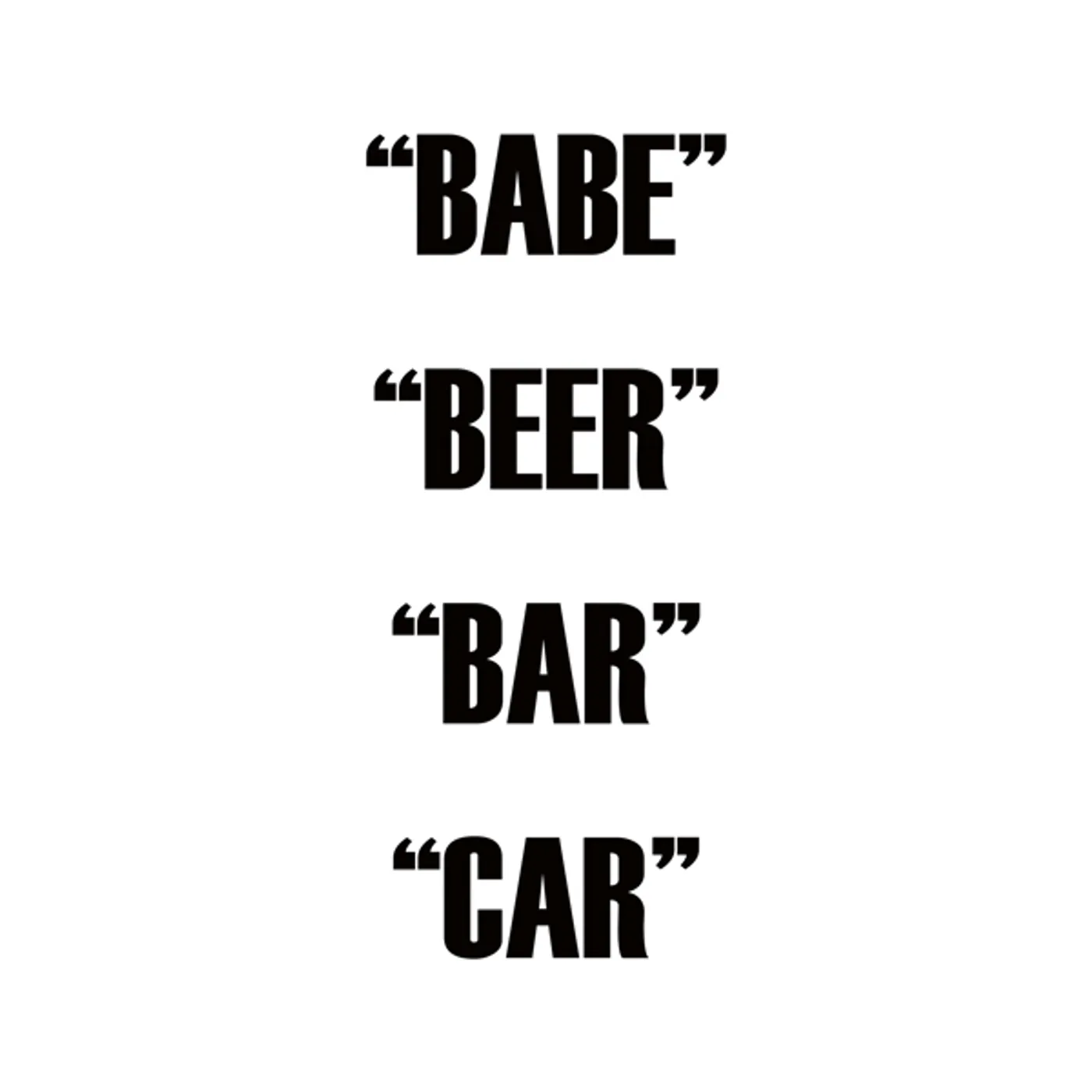 Dual Action Babe Beer Bar Car Vinyl Record