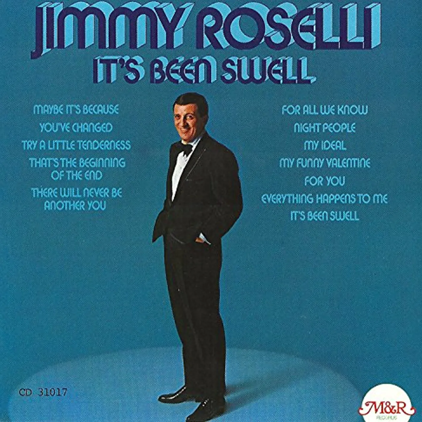 Jimmy Roselli IT'S BEEN SWELL CD