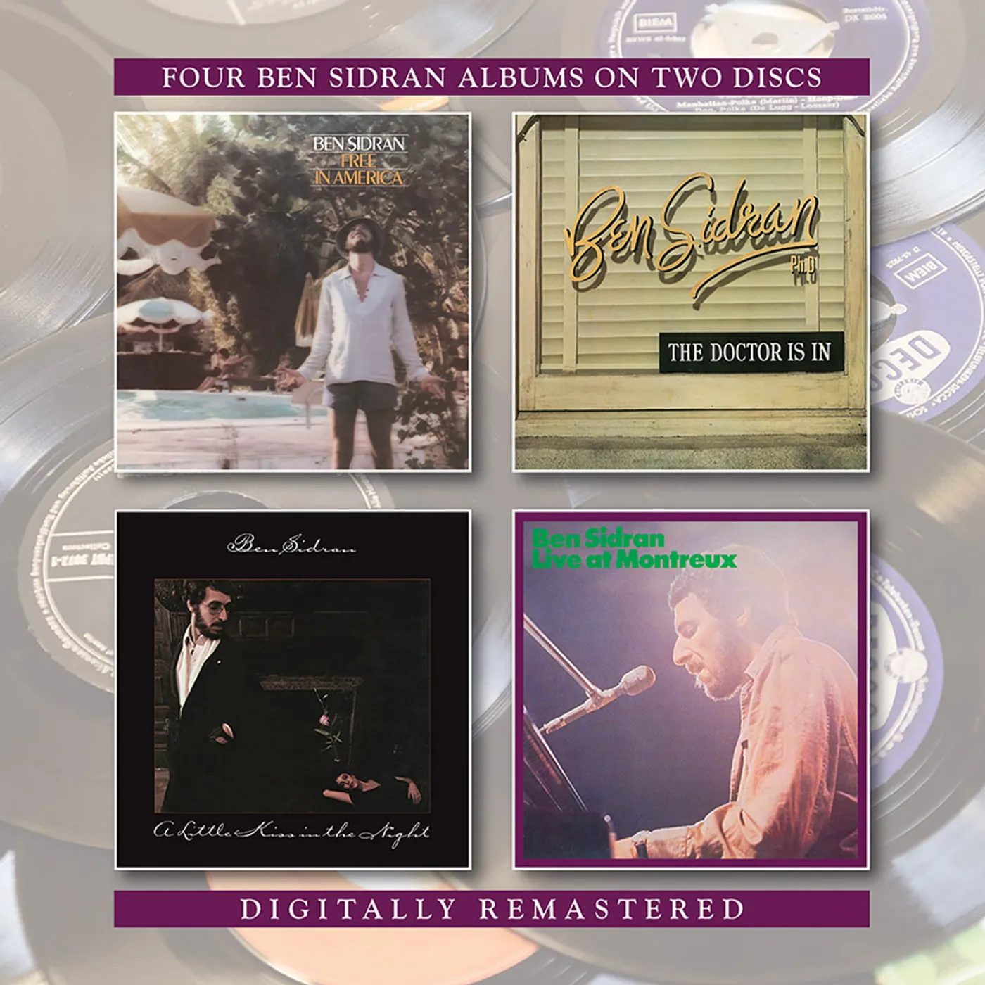 Ben Sidran FREE IN AMERICA / DOCTOR IS IN / LITTLE KISS IN CD