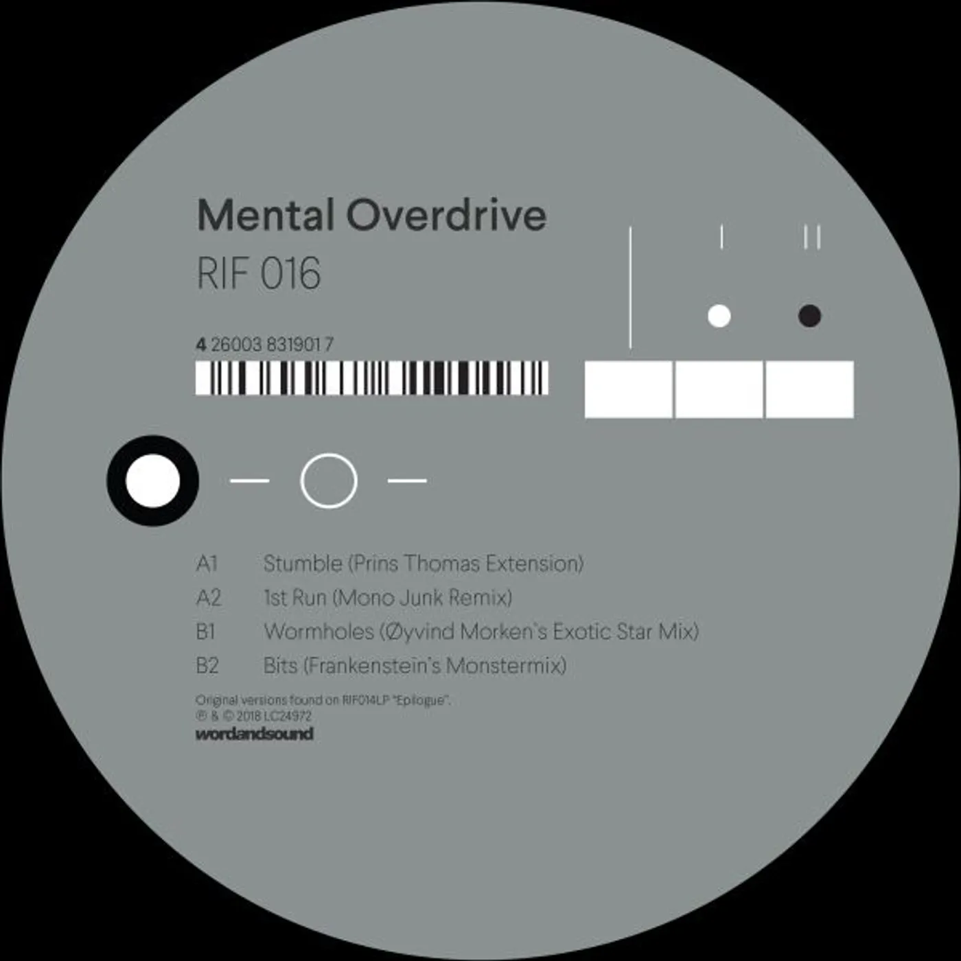 Mental Overdrive EPILOGUE: REMIXES PART 2 Vinyl Record