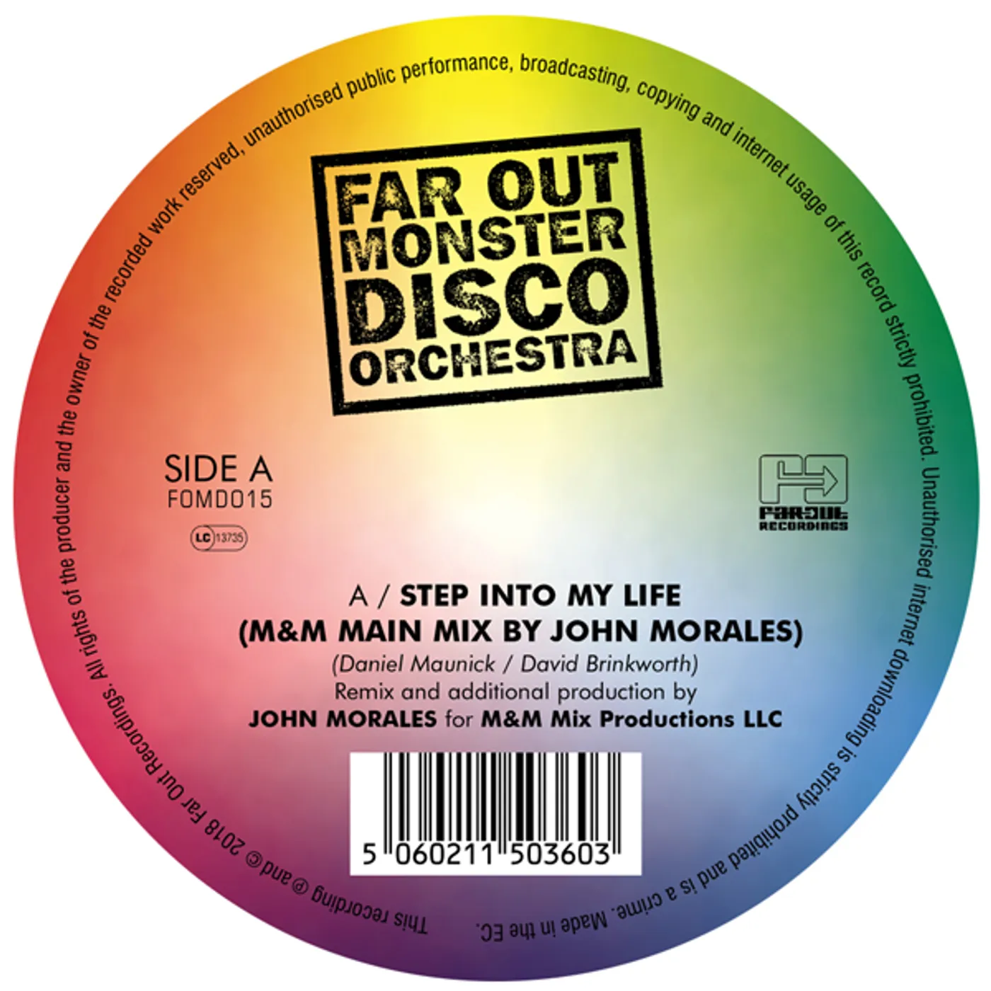 Far Out Monster Disco Orch STEP INTO MY LIFE / THE TWO OF US Vinyl Record