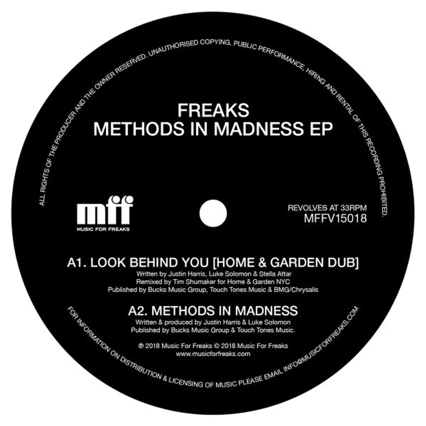 Freaks Methods In Madness Vinyl Record