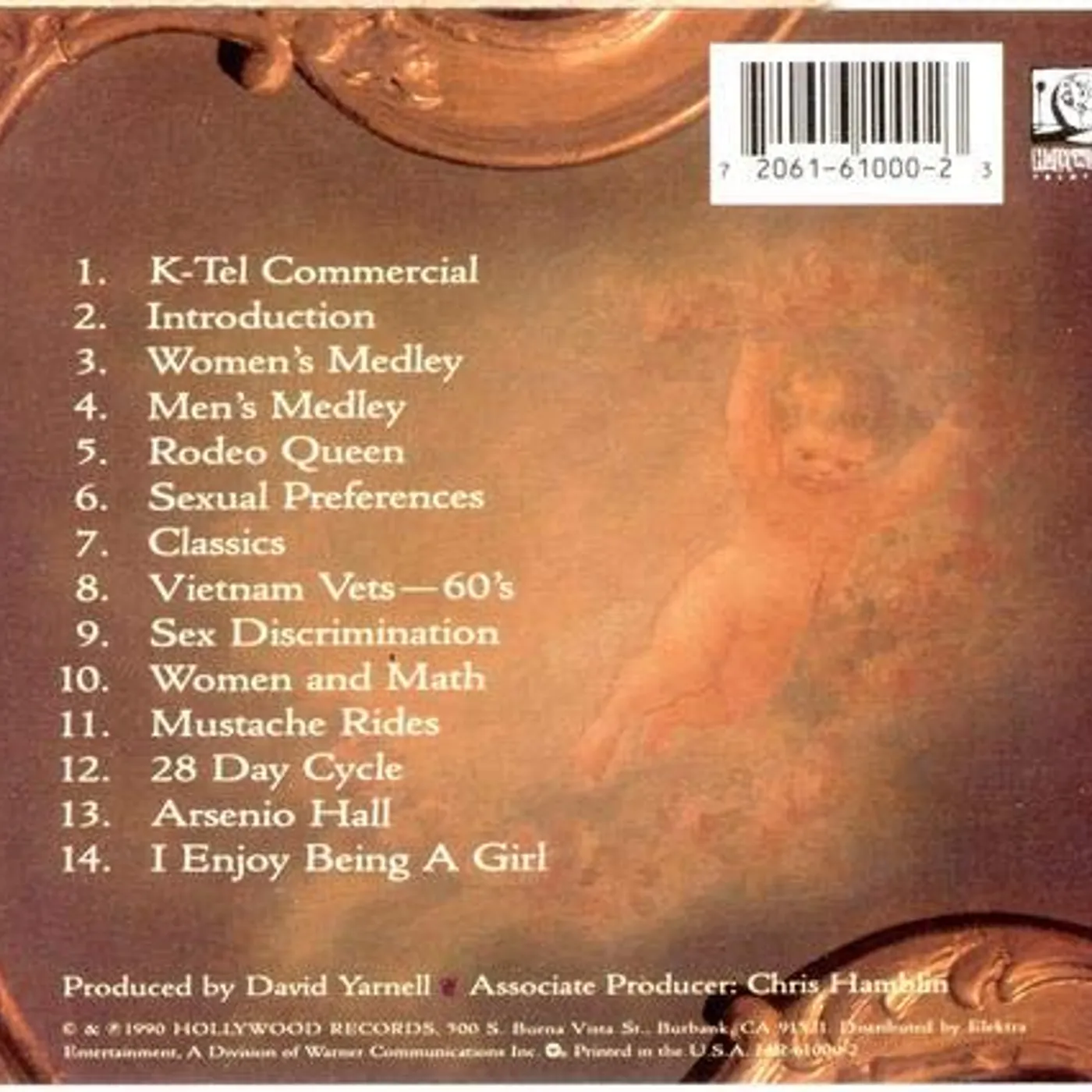 Roseanne Barr I ENJOY BEING A GIRL CD