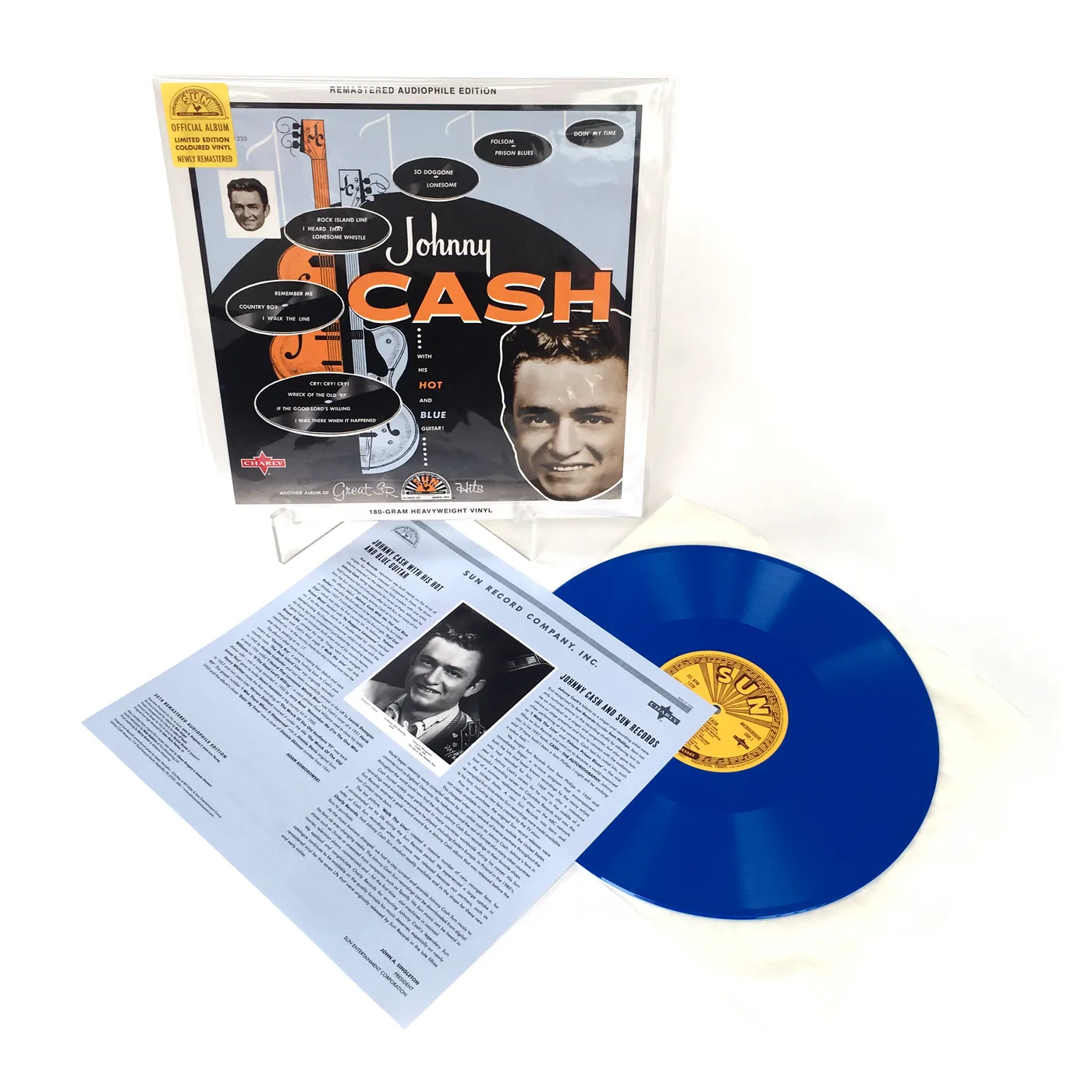 Johnny Cash With His Hot And Blue Guitar Vinyl Record