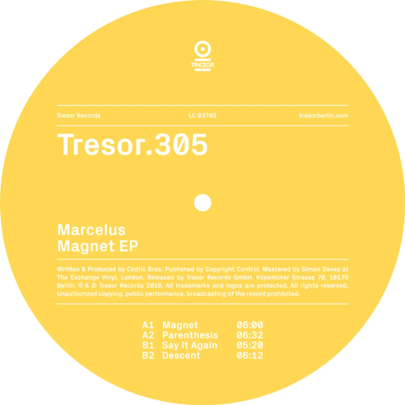 Marcelus MAGNET Vinyl Record