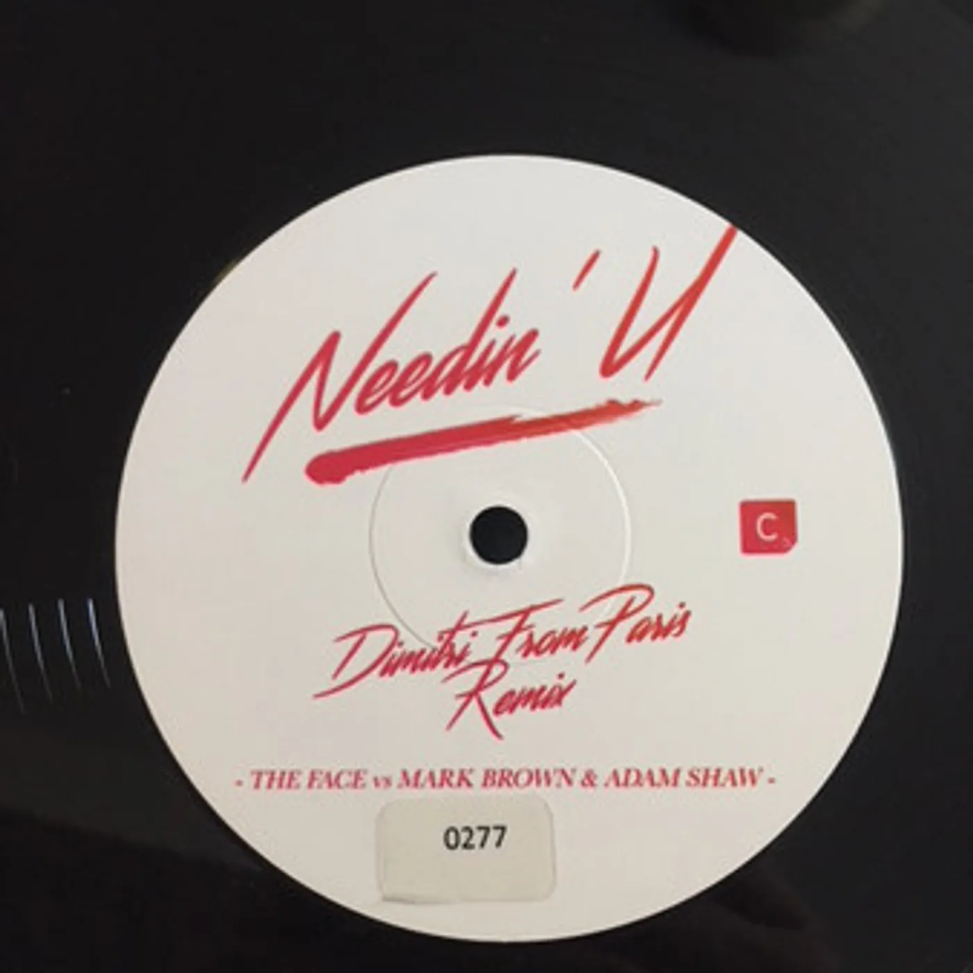 Mark Face Vs Brown / Adam Shaw NEEDIN U: DIMITRI FROM PARIS REMIX Vinyl Record - UK Release