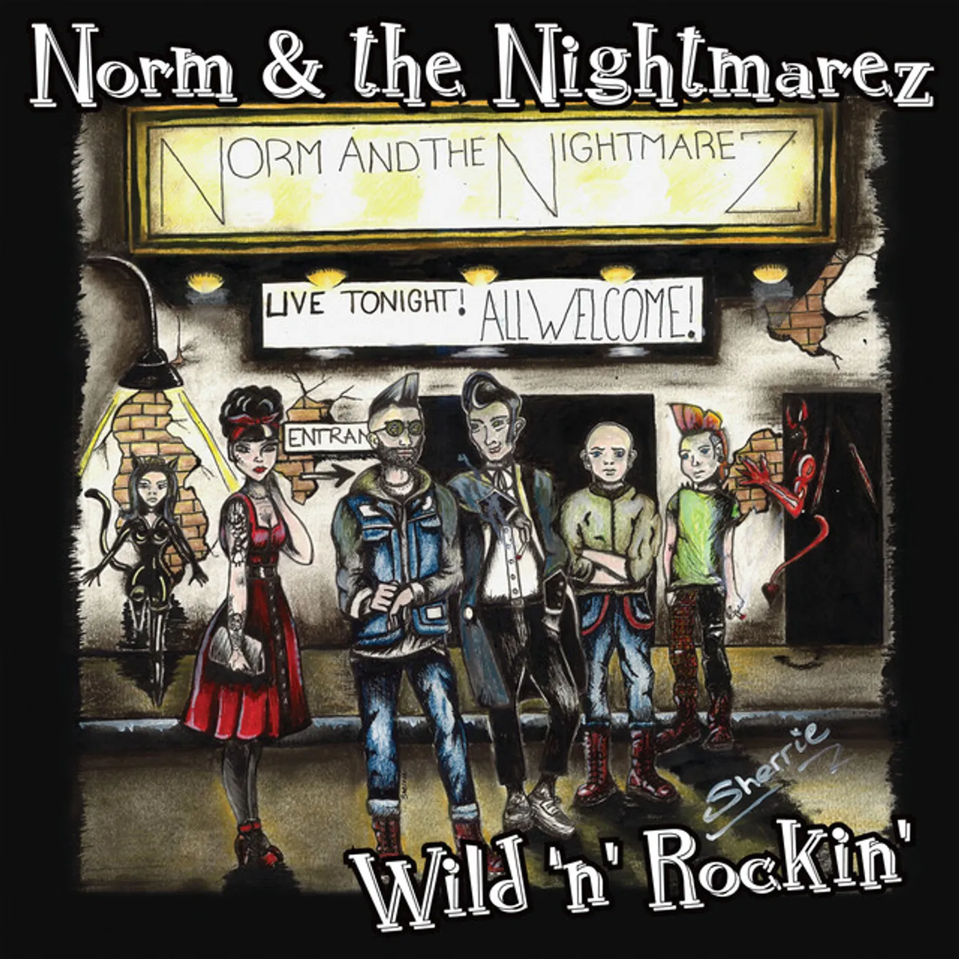 Norm & the Nightmarez WILD N ROCKIN Vinyl Record