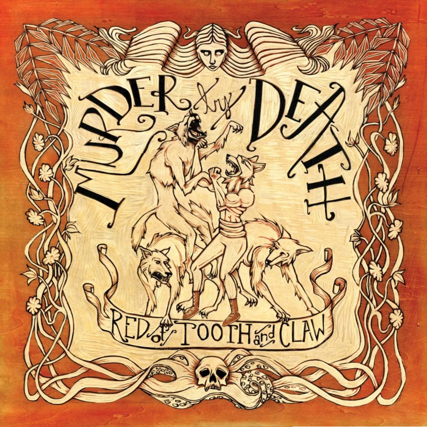 Murder By Death RED OF TOOTH AND CLAW - Deluxe 200 Gram 7'' Colored Vinyl Record