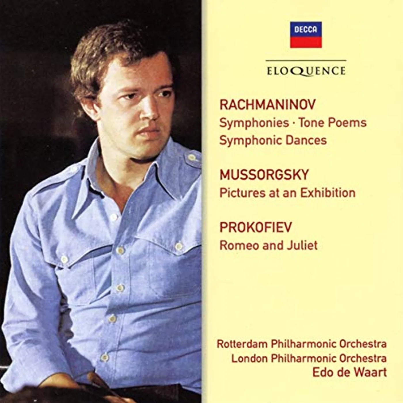 Edo de Waart RACHMANINOV MUSSORGSKY PROKOFIEV: ORCHESTRAL WORKS CD