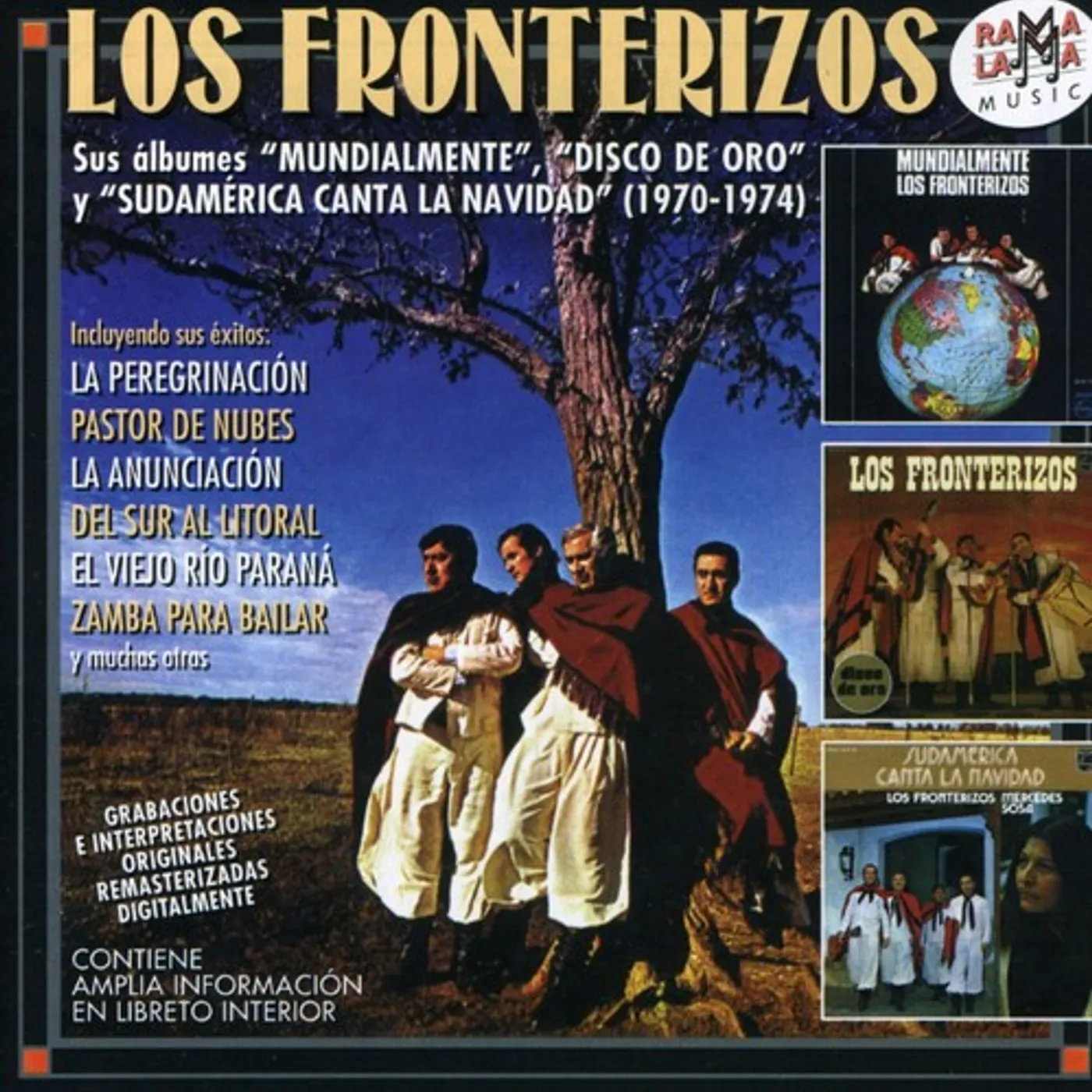 Los Fronterizos SUS ALBUMES MUNDIALMENTE Y DISCO DE ORO 1970-1974 CD