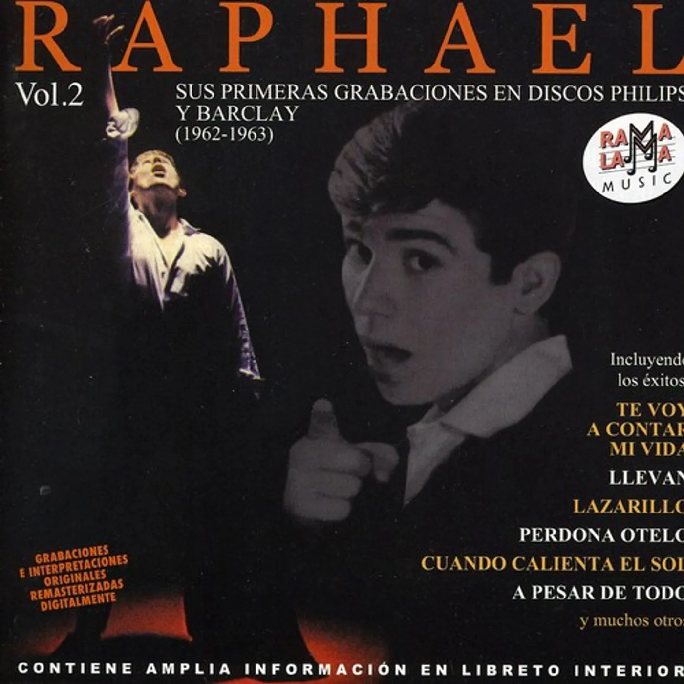 Raphaël VOL 2: SUS PRIMERAS GRABACIONES EN DISCOS PHILIPS CD
