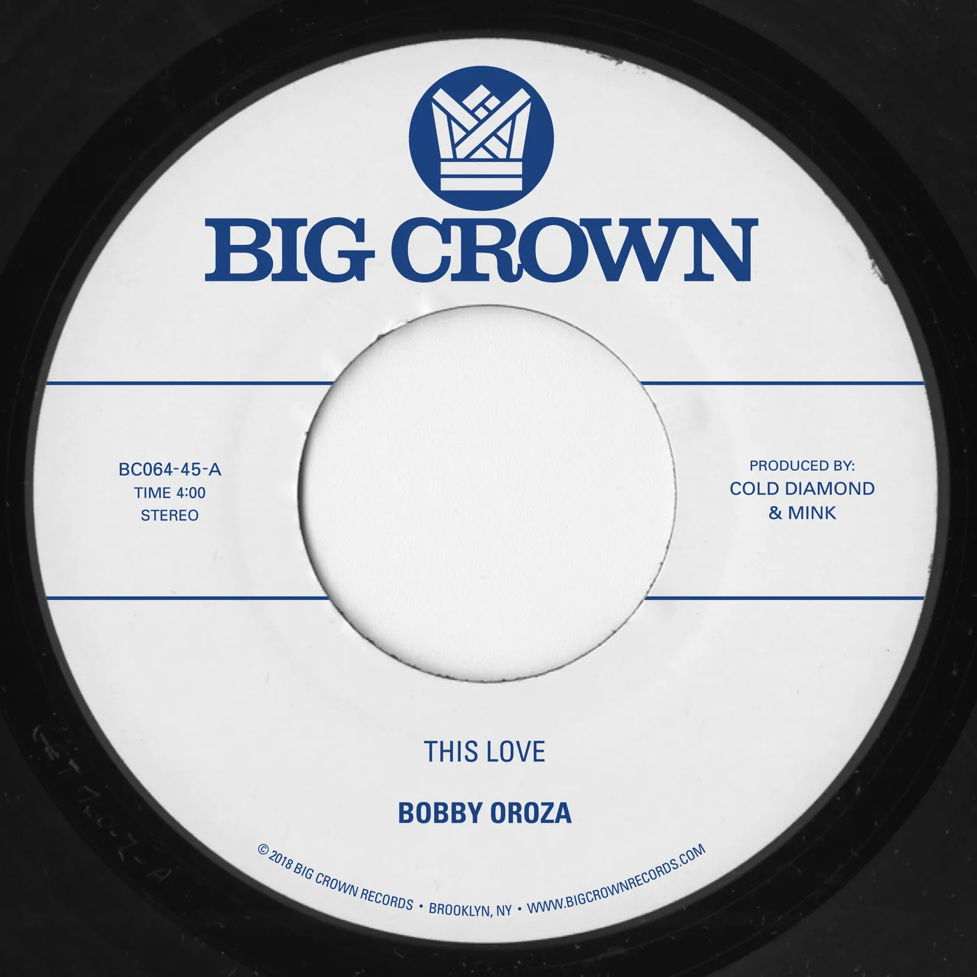 Bobby Oroza THIS LOVE / SHOULD I TAKE YOU HOME Vinyl Record