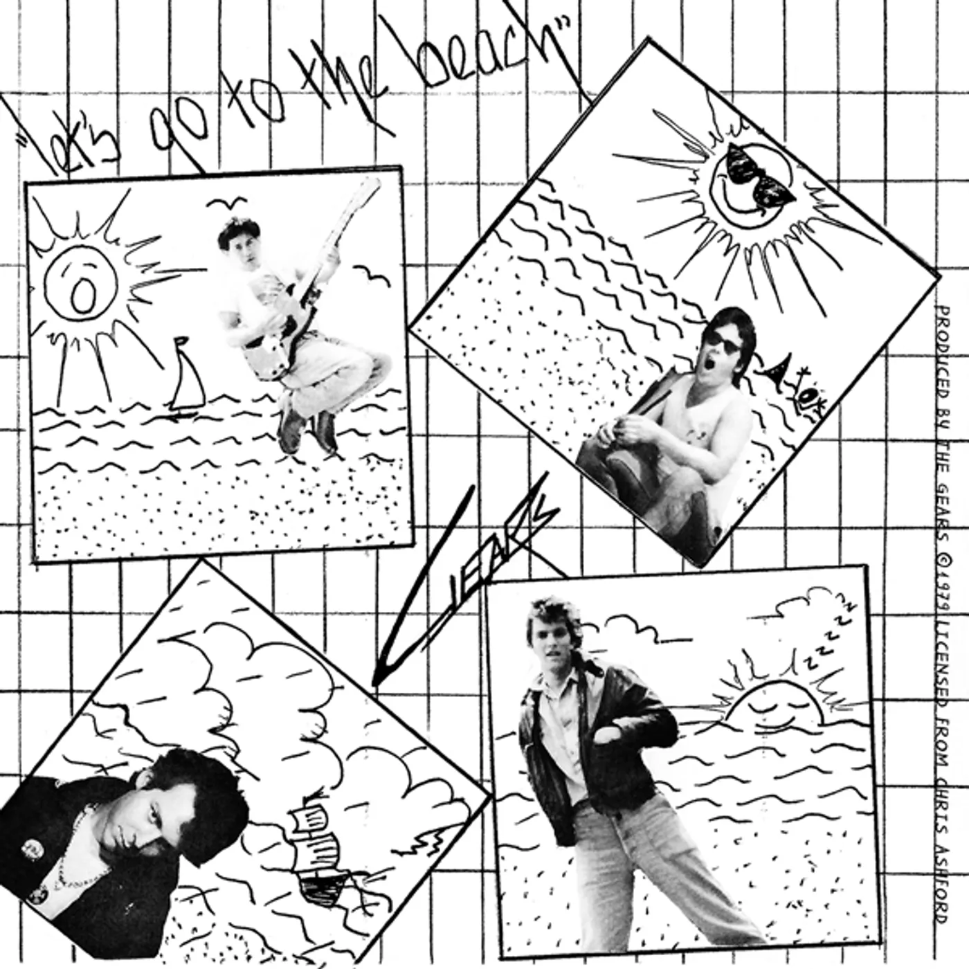 The Gears LET'S GO TO THE BEACH Vinyl Record