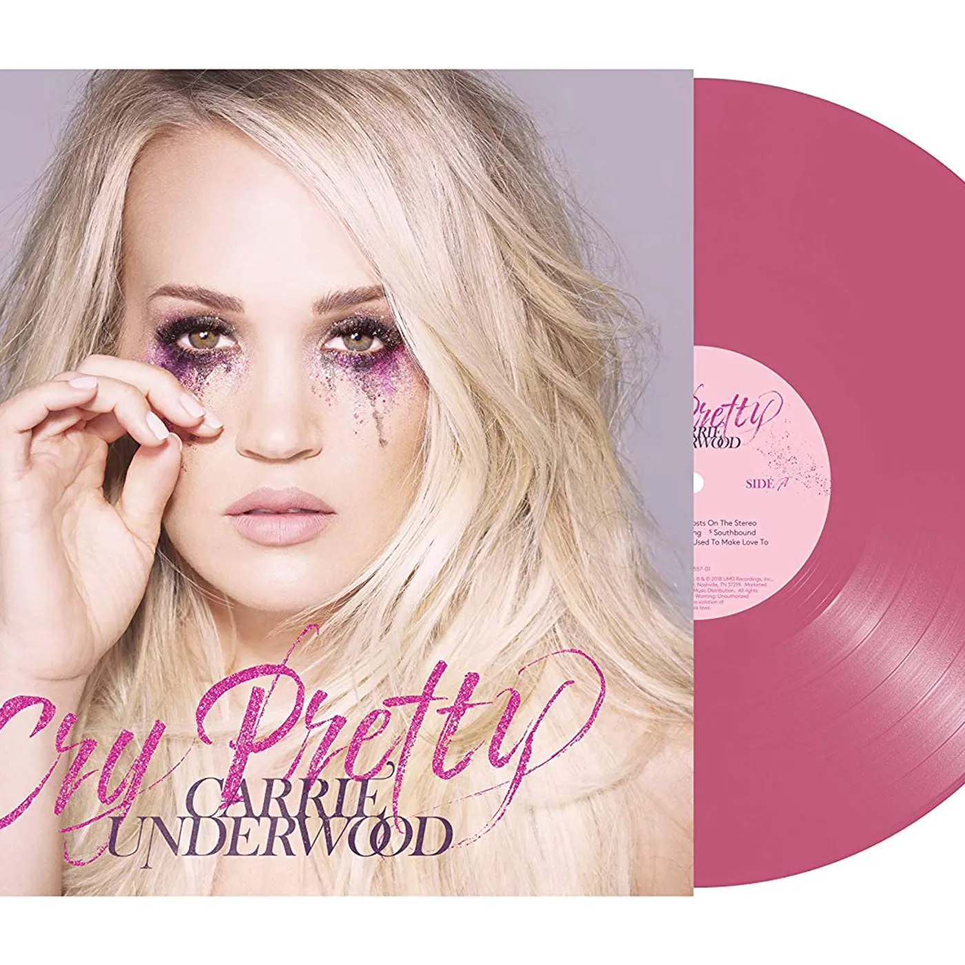 Carrie Underwood CRY PRETTY - Limited Edition Pink Colored LP Vinyl Record