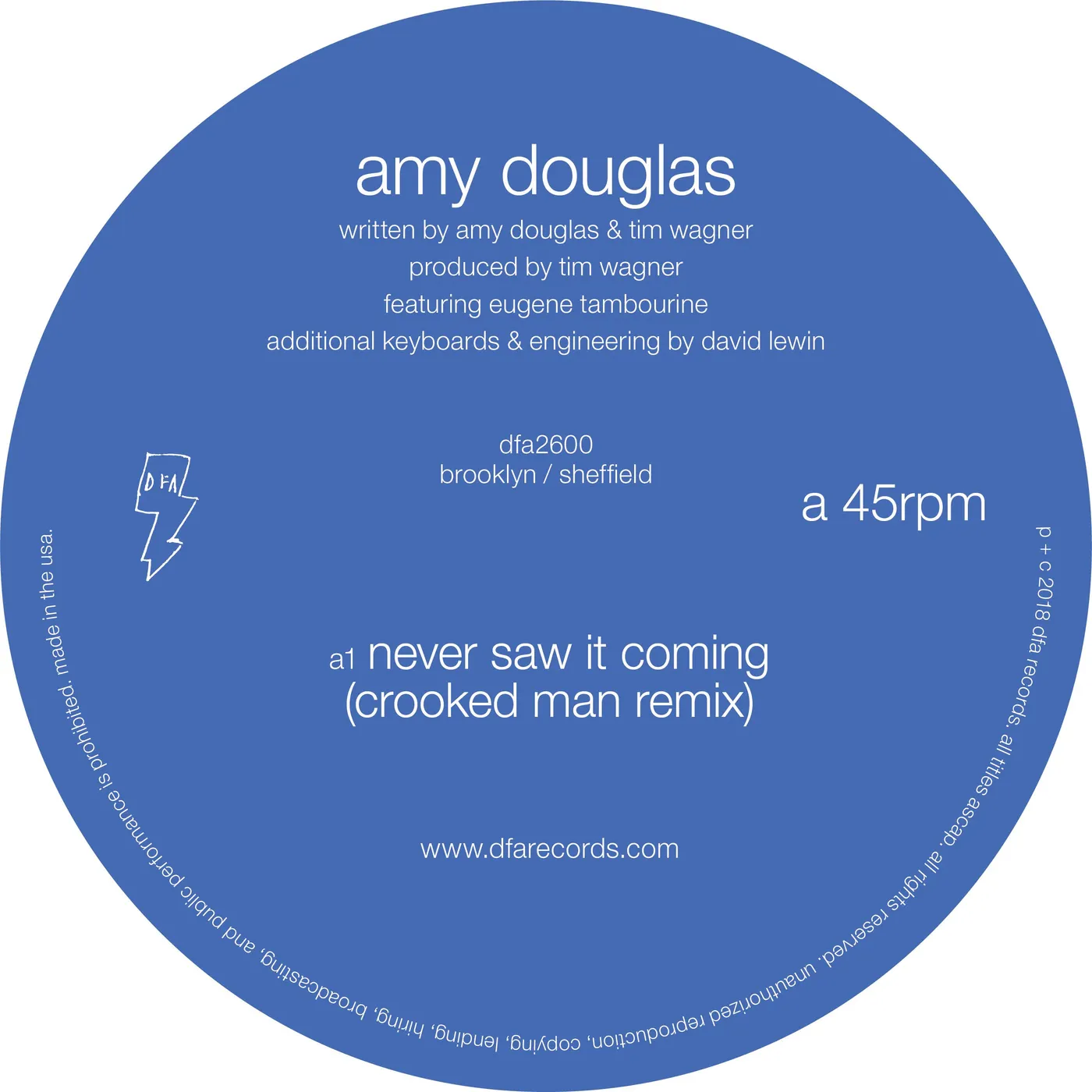 Amy Douglas Never Saw It Coming Vinyl Record