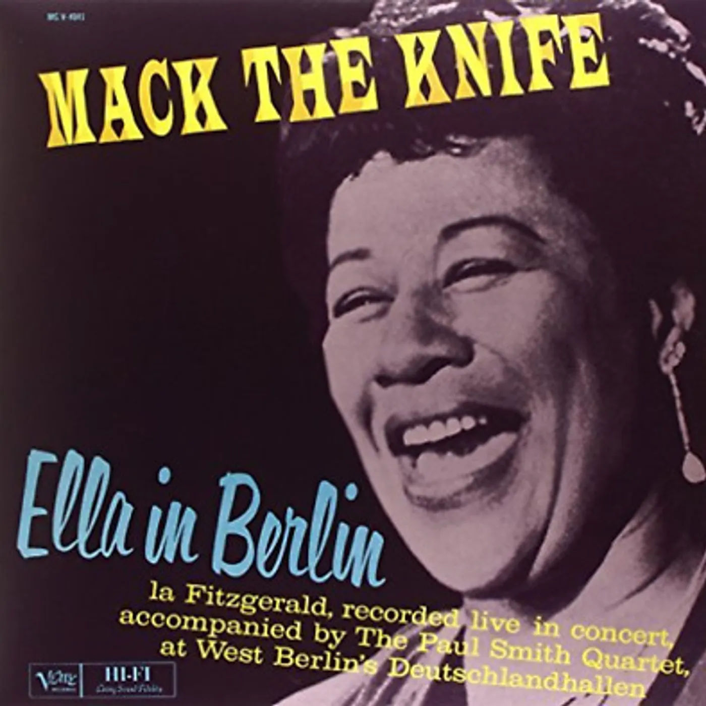Ella Fitzgerald ELLA IN BERLIN (MACK THE KNIFE) (BONUS TRACKS) Vinyl Record