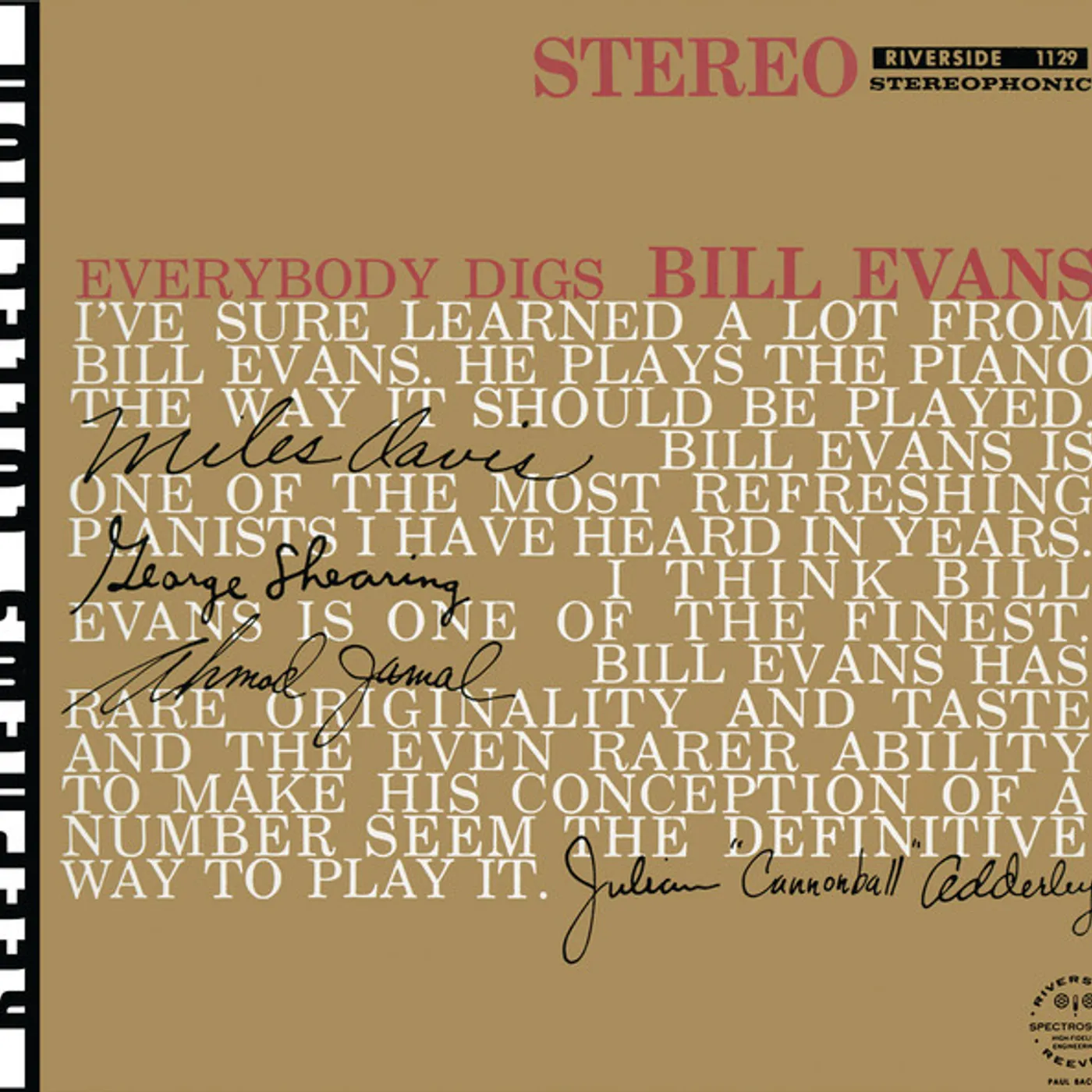 Everybody Digs Bill Evans Vinyl Record - Colored Vinyl, Limited Edition, 180 Gram Pressing, Spain Release