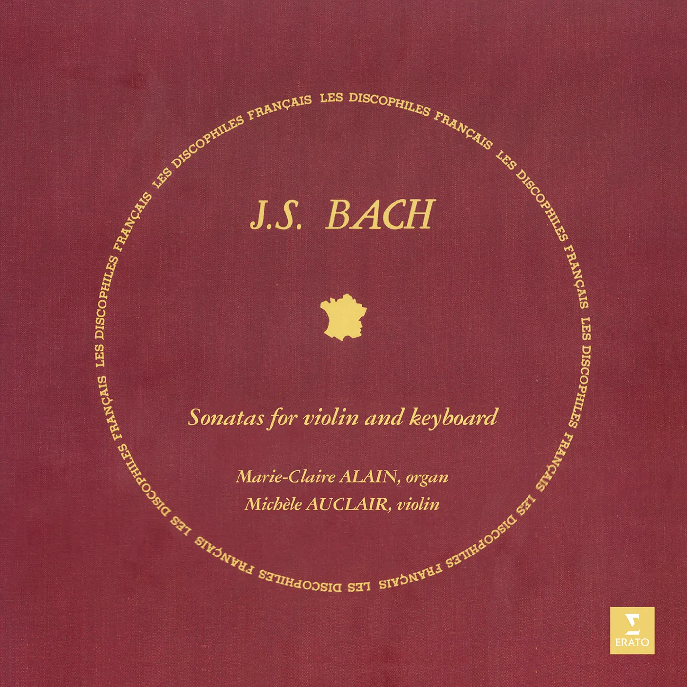 Michèle Auclair BACH: SONATAS FOR KEYBOARD & VIOLIN Vinyl Record