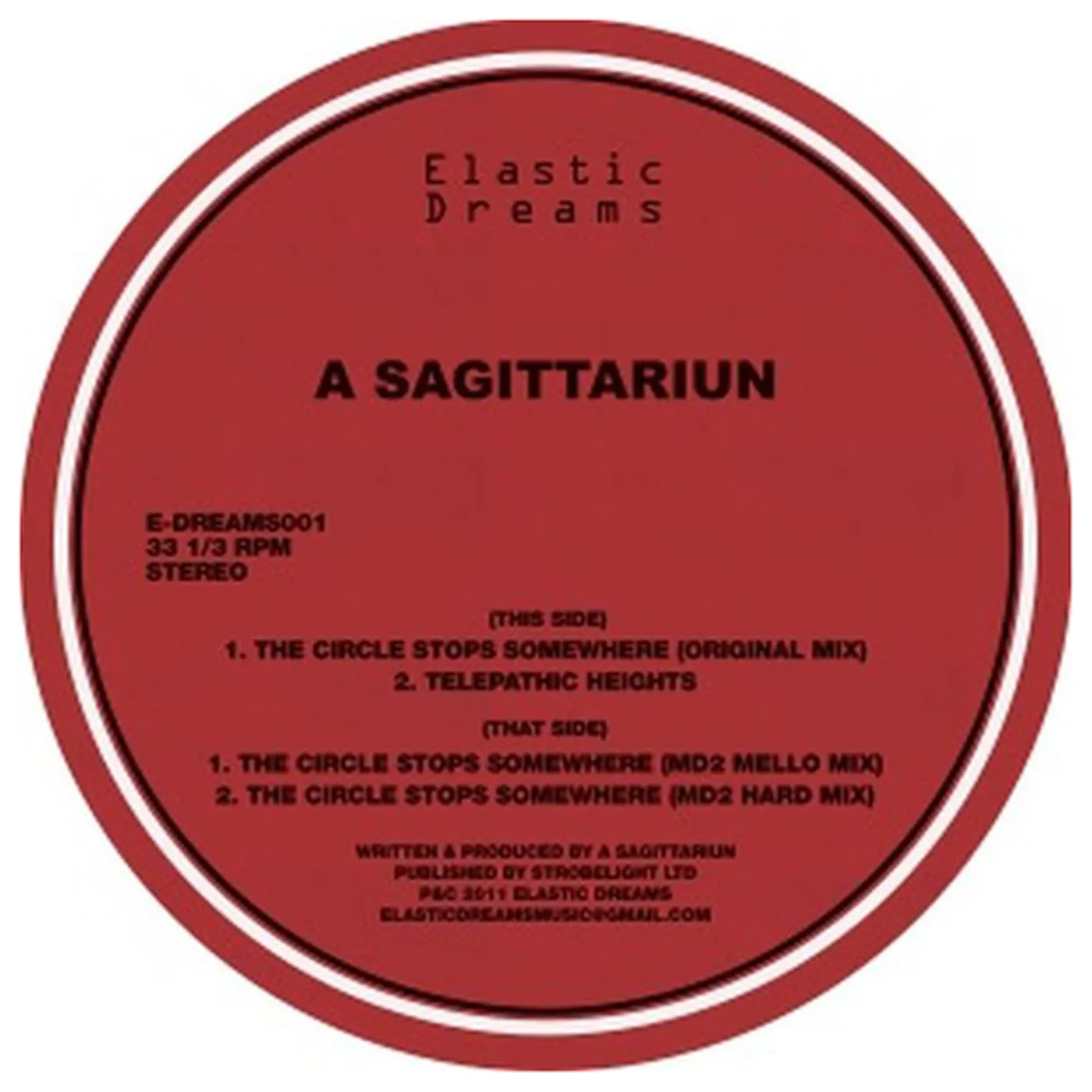 A Sagittariun CIRCLE STOPS SOMEWHERE Vinyl Record