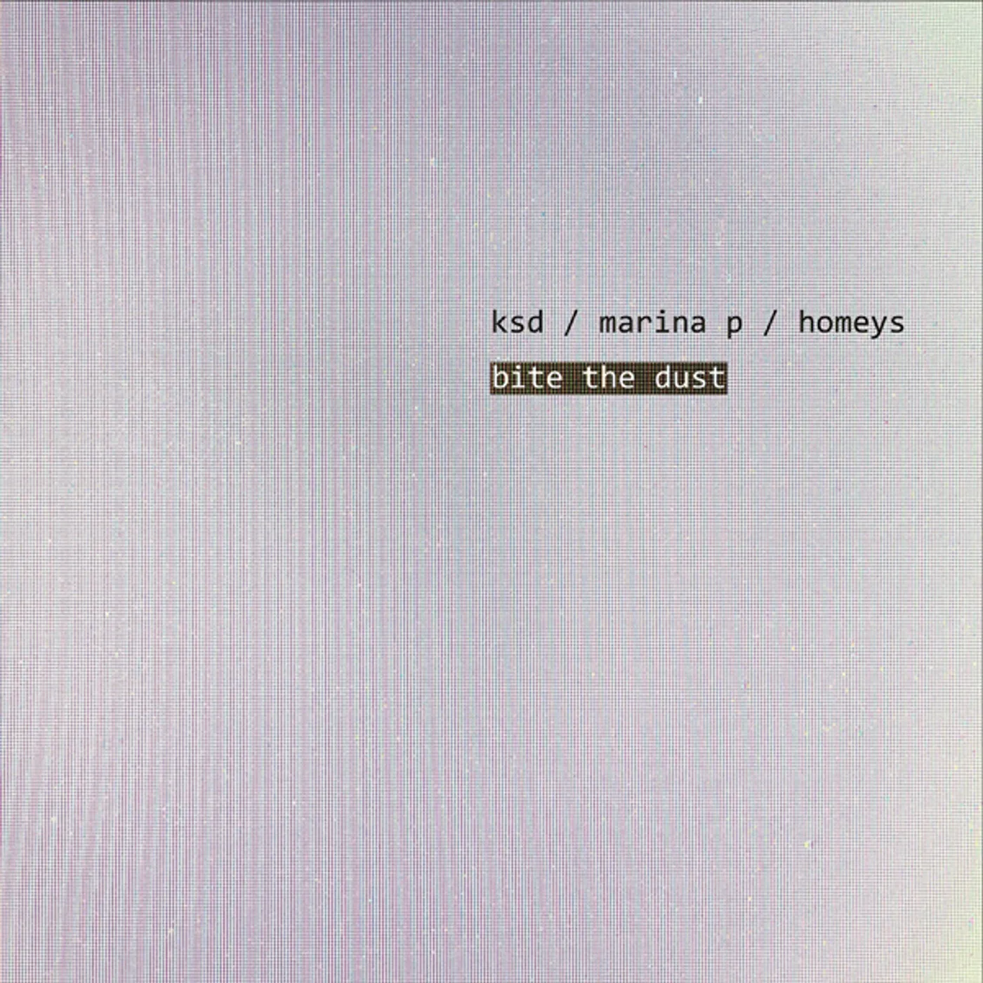 Ksd / Marina P Bite The Dust Vinyl Record