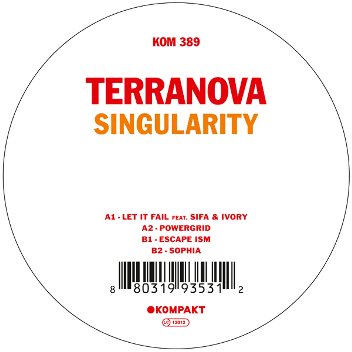 Terranova SINGULARITY Vinyl Record