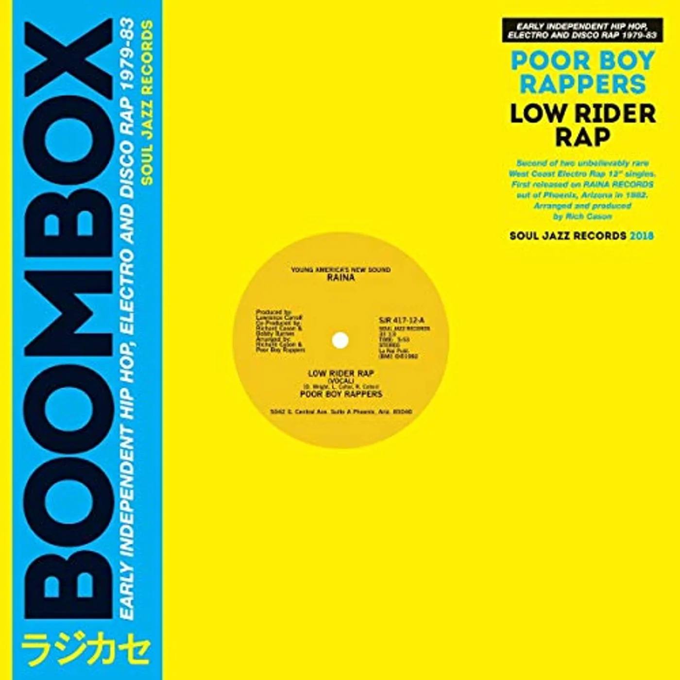 Poor Boy Rappers Low Rider Rap Vinyl Record