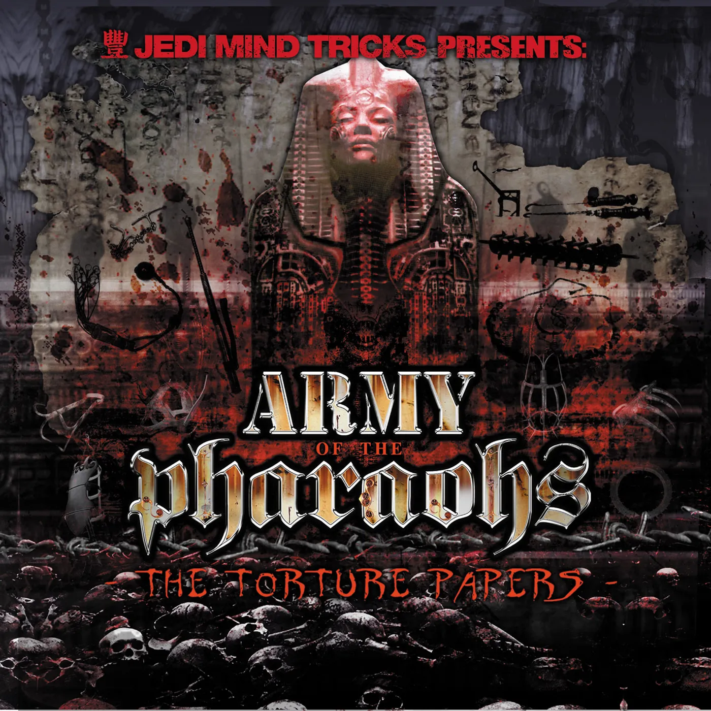 Jedi Mind Tricks Presents Army Of The Pharoahs THE TORTURE PAPERS - Gold Colored Double Vinyl Record