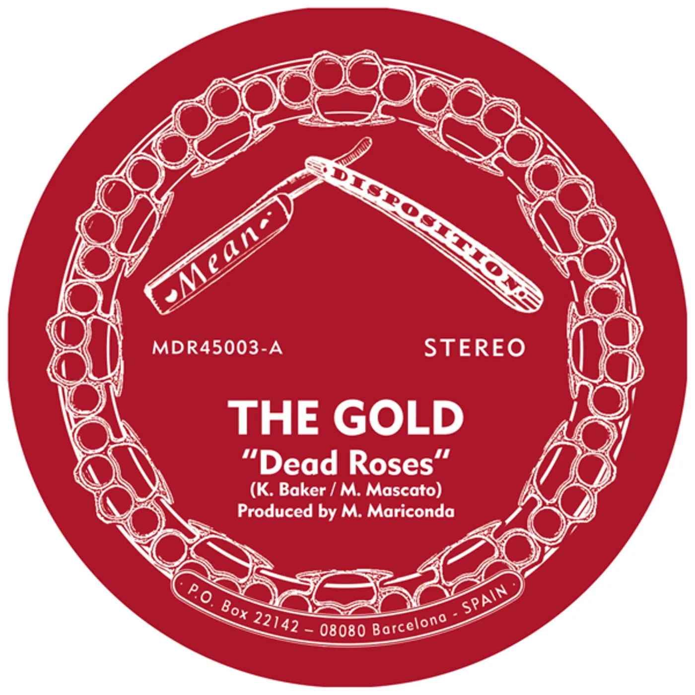 The Gold DEAD ROSES Vinyl Record