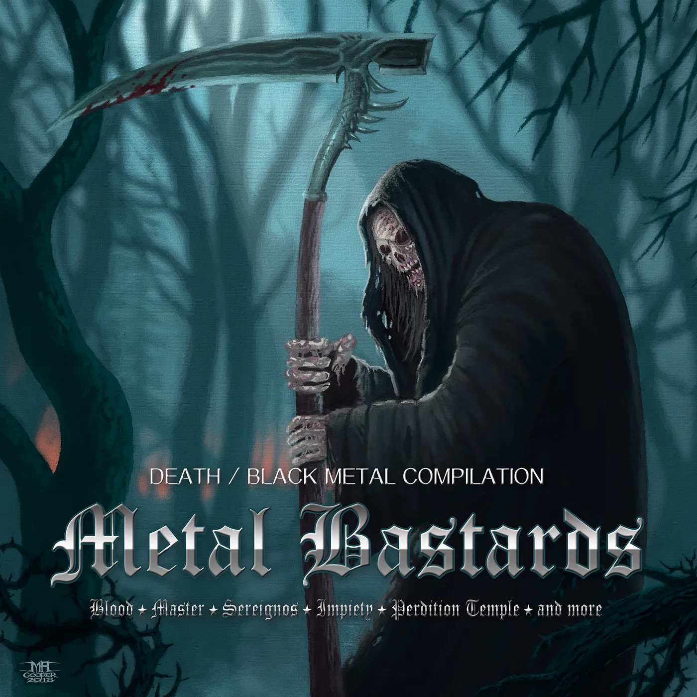 METAL BASTARDS 1: DEATH / BLACK METAL / VARIOUS - Limited Edition Colored Vinyl Record