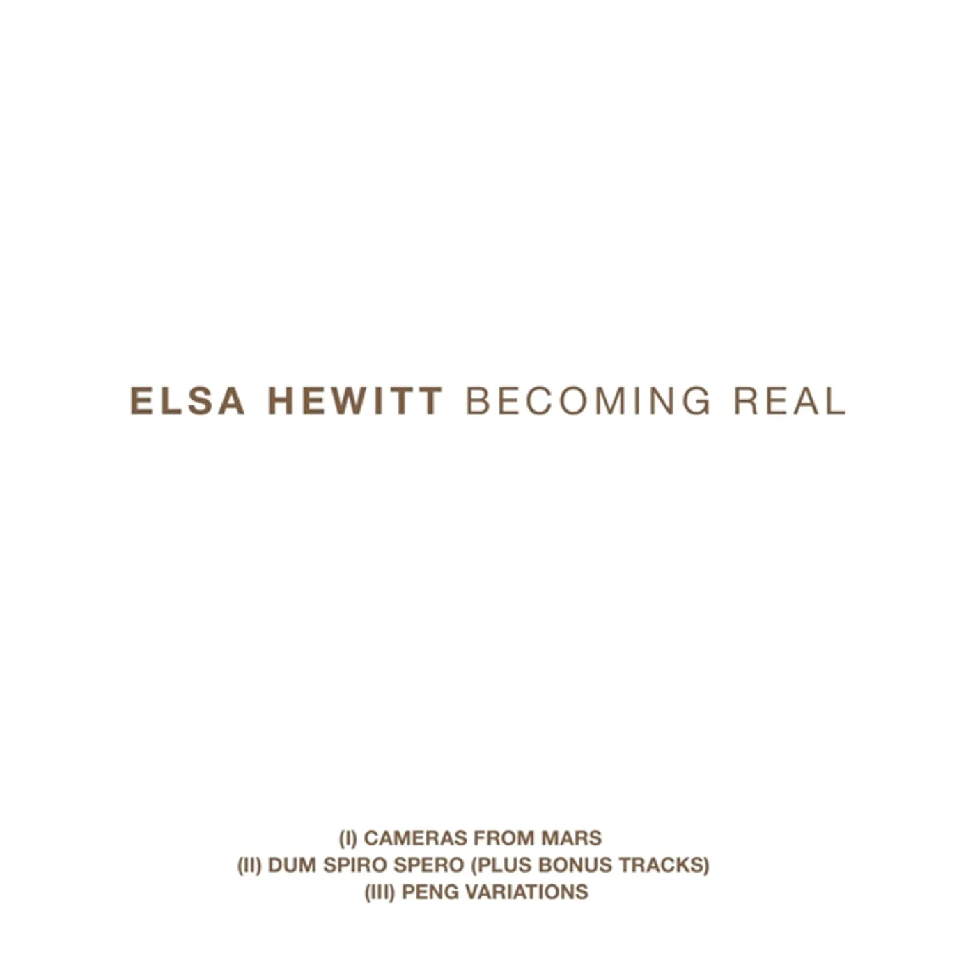 Elsa Hewitt BECOMING REAL TRILOGY CD