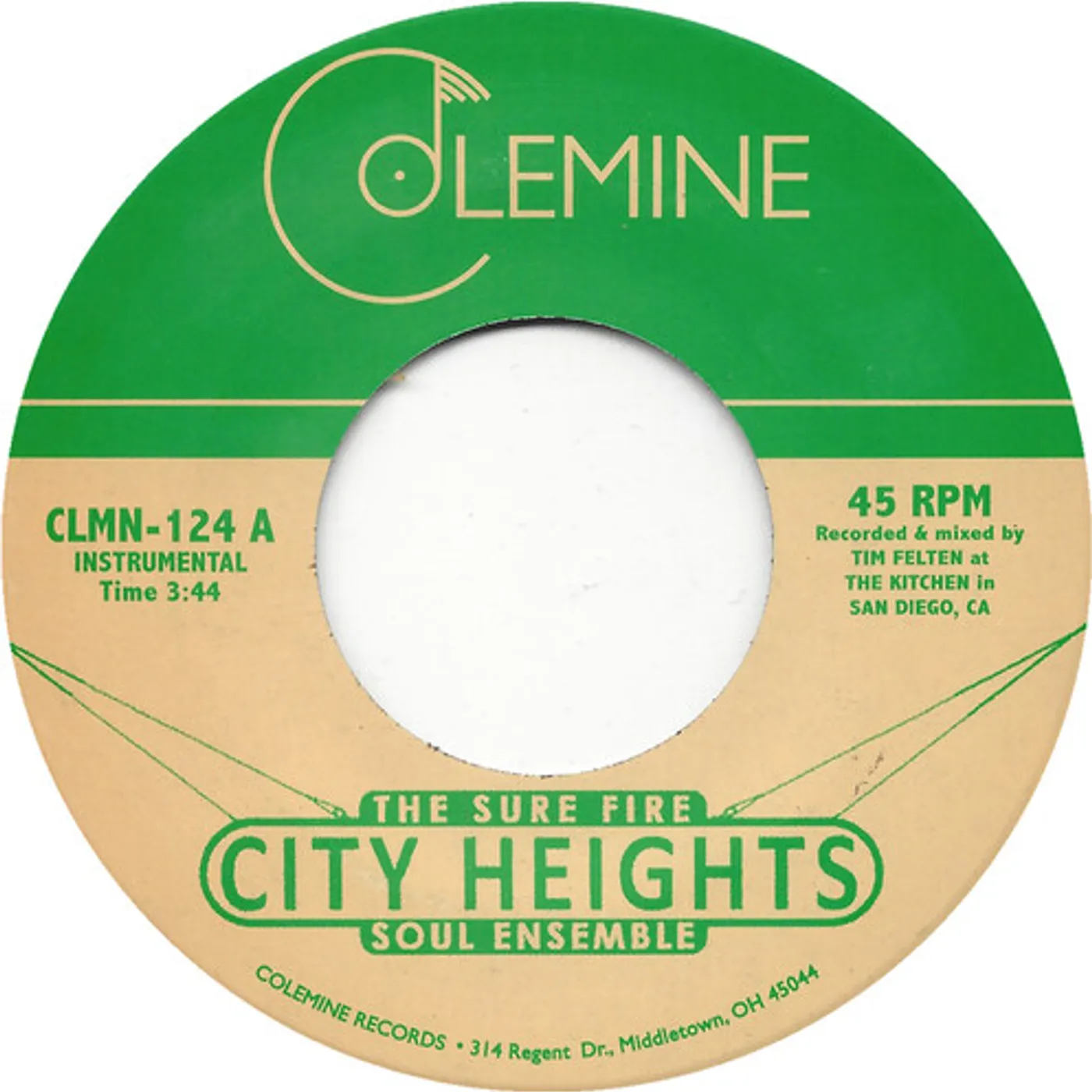 The Sure Fire Soul Ensemble CITY HEIGHTS / STROLLIN' ADAMS Vinyl Record