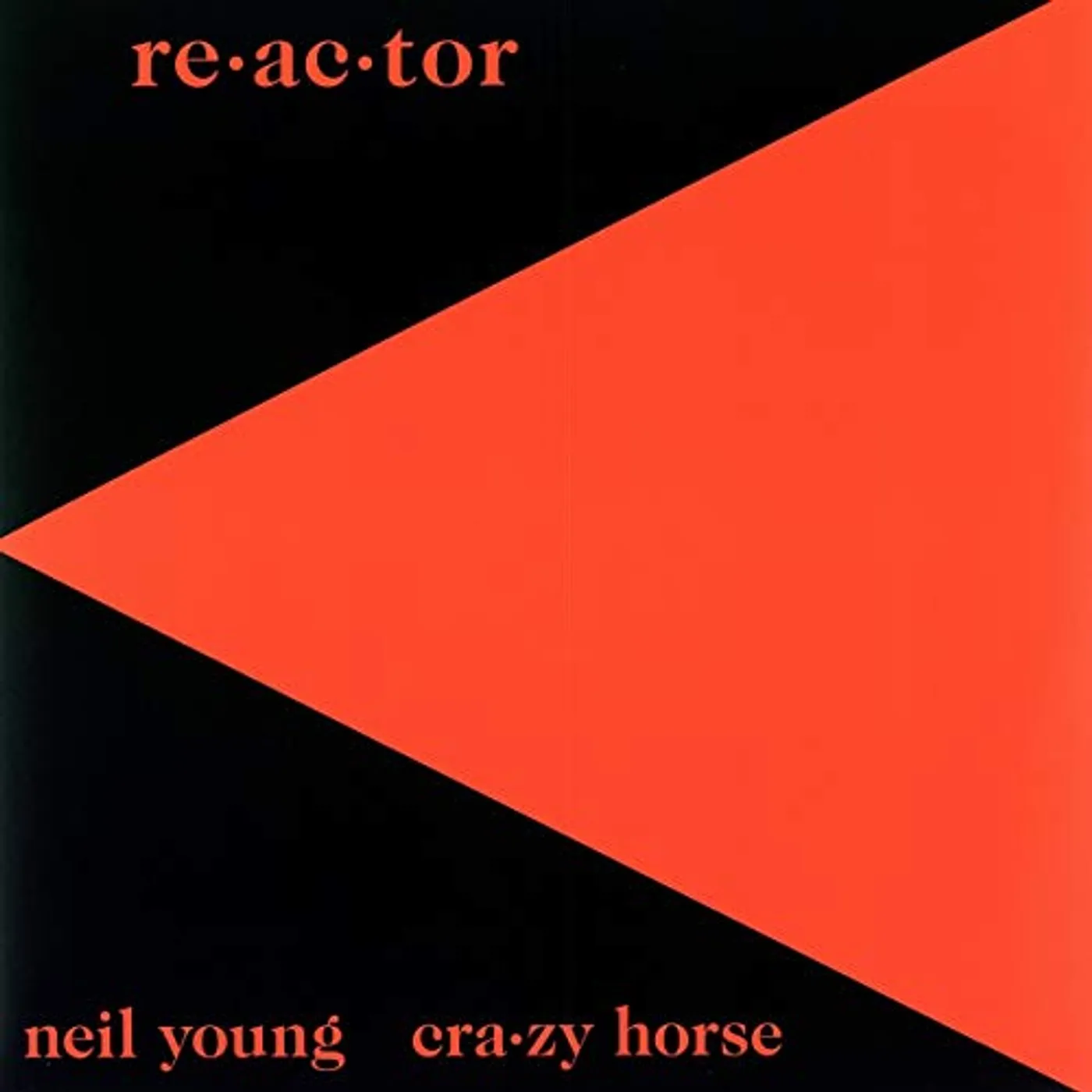 Neil Young & Crazy Horse Re-ac-tor Vinyl Record