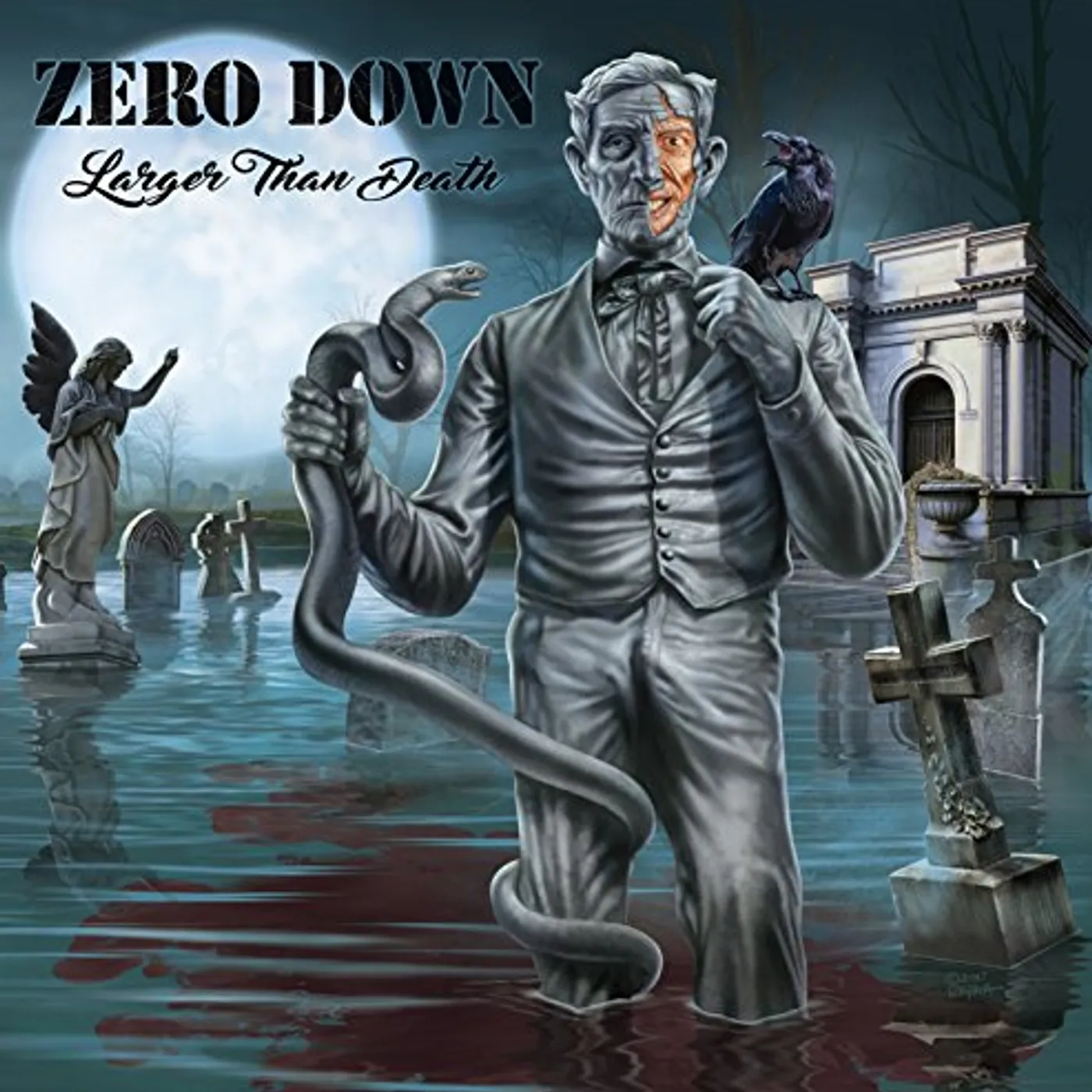 Zero Down LARGER THAN DEATH Vinyl Record