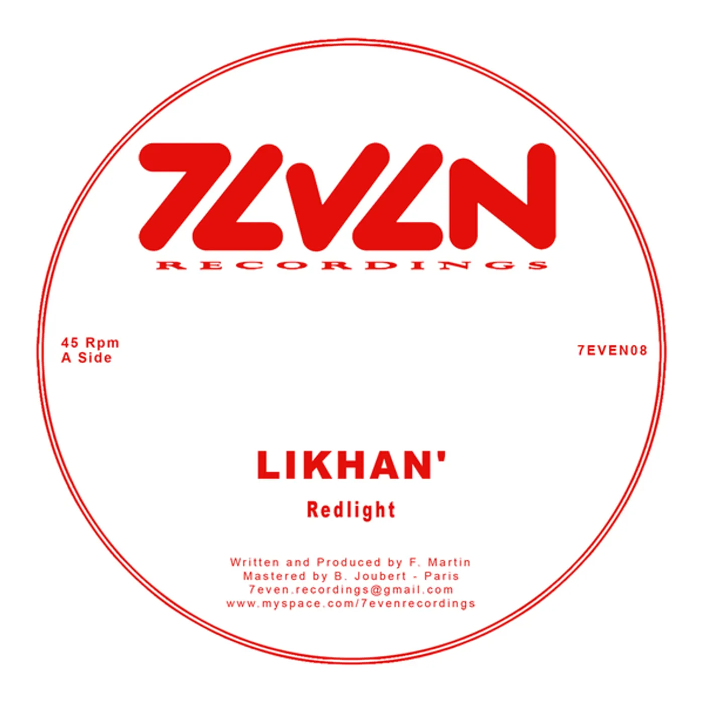 Likhan REDLIGHT / QUIET RIOT Vinyl Record