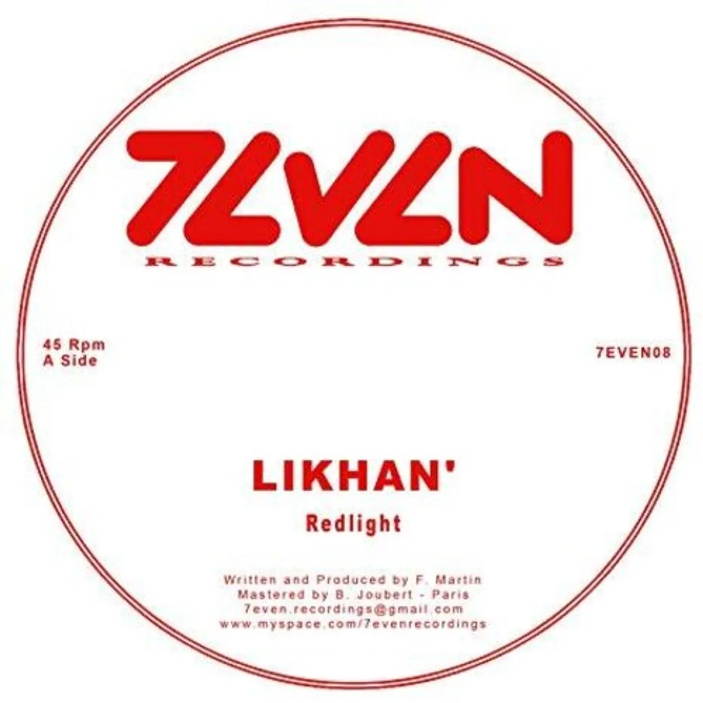 Likhan REDLIGHT / QUIET RIOT Vinyl Record