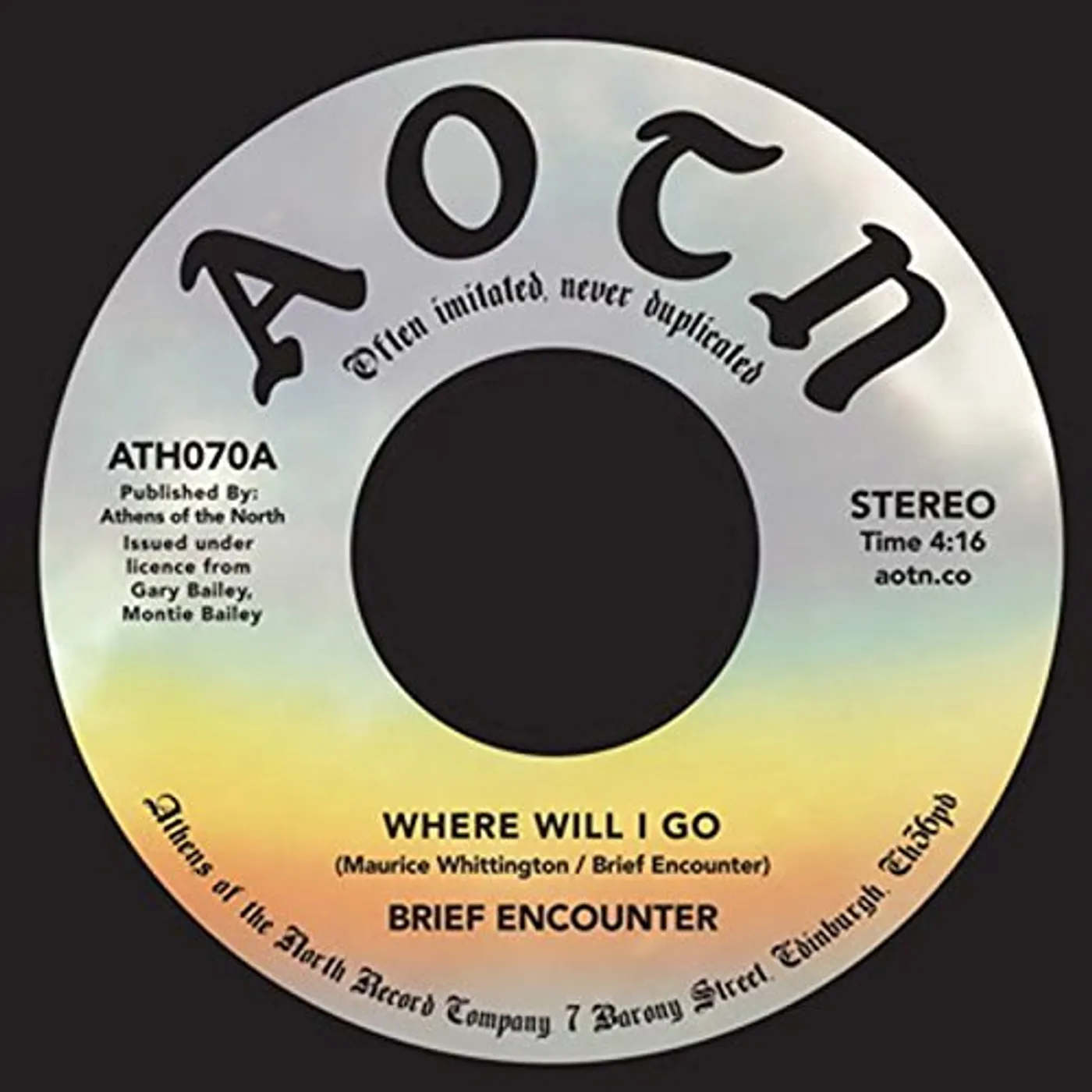 The Brief Encounter WHERE WILL I GO Vinyl Record