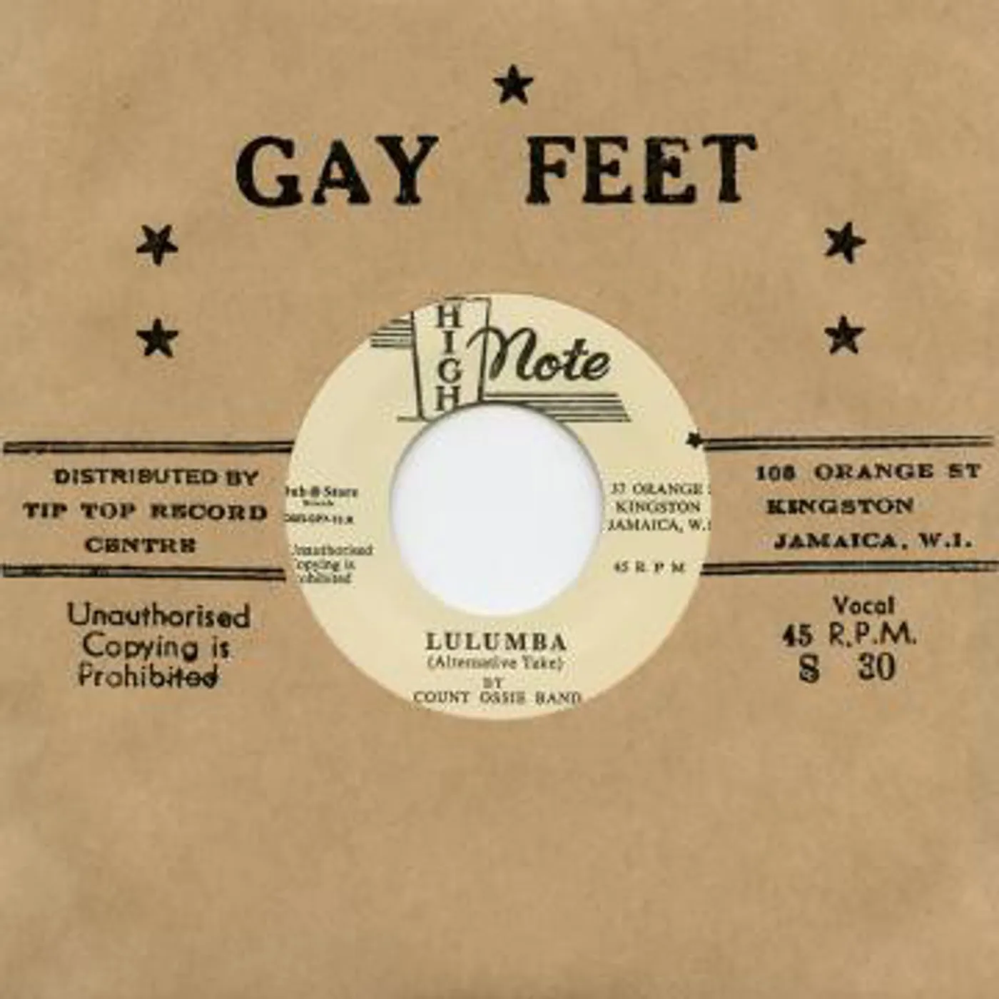 The Count Ossie Band LULUMBA (ALTERNATIVE TAKE) / LULUMBA Vinyl Record