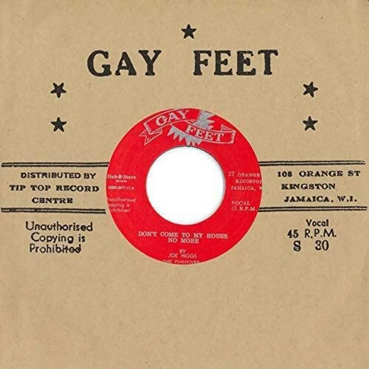 Joe Higgs / Conquerors DON'T COME TO MY HOUSE NO MORE / LISTEN TO ME BABY Vinyl Record