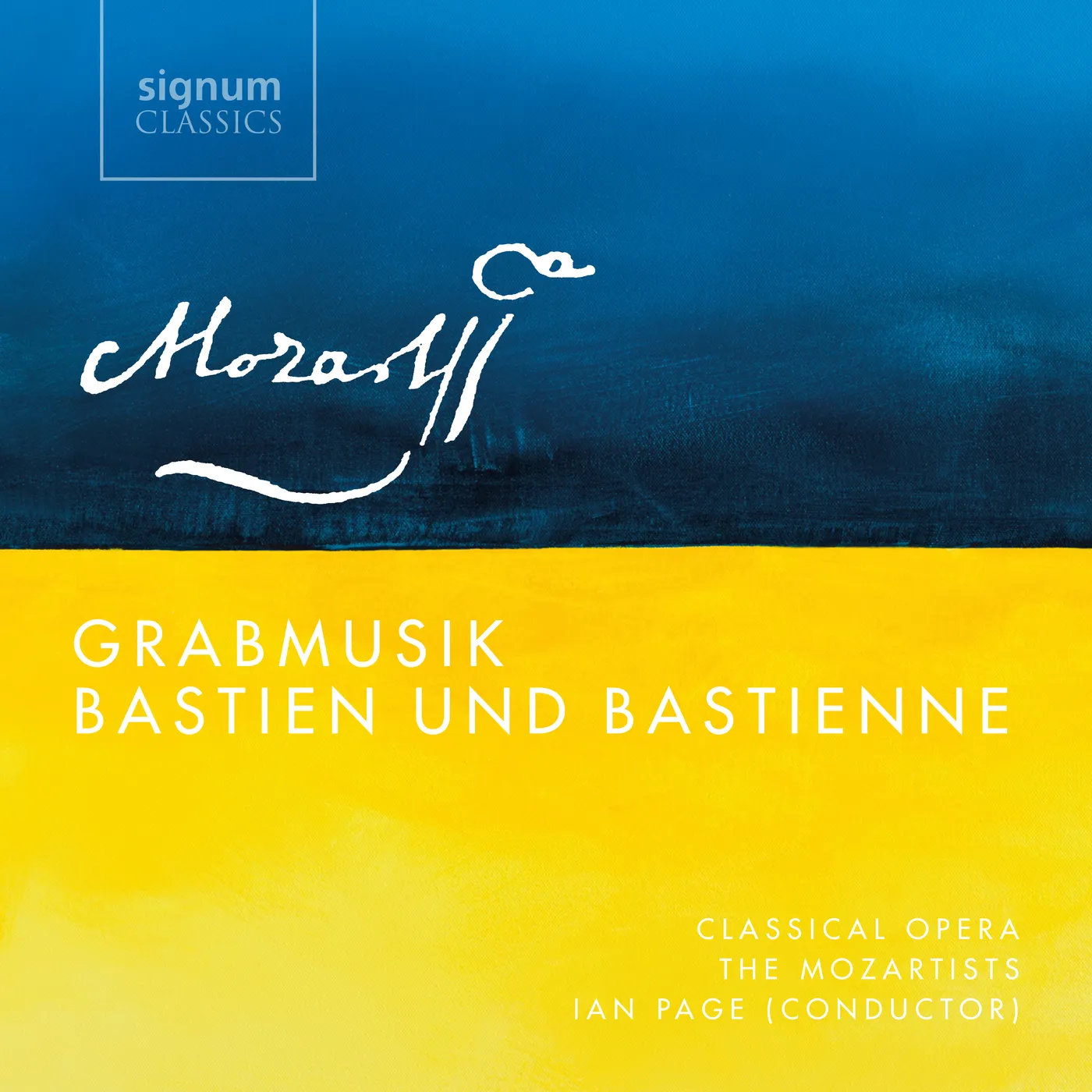Wolfgang Amadeus Mozart GRABMUSIK / BASTIEN UND BASTIENNE CD