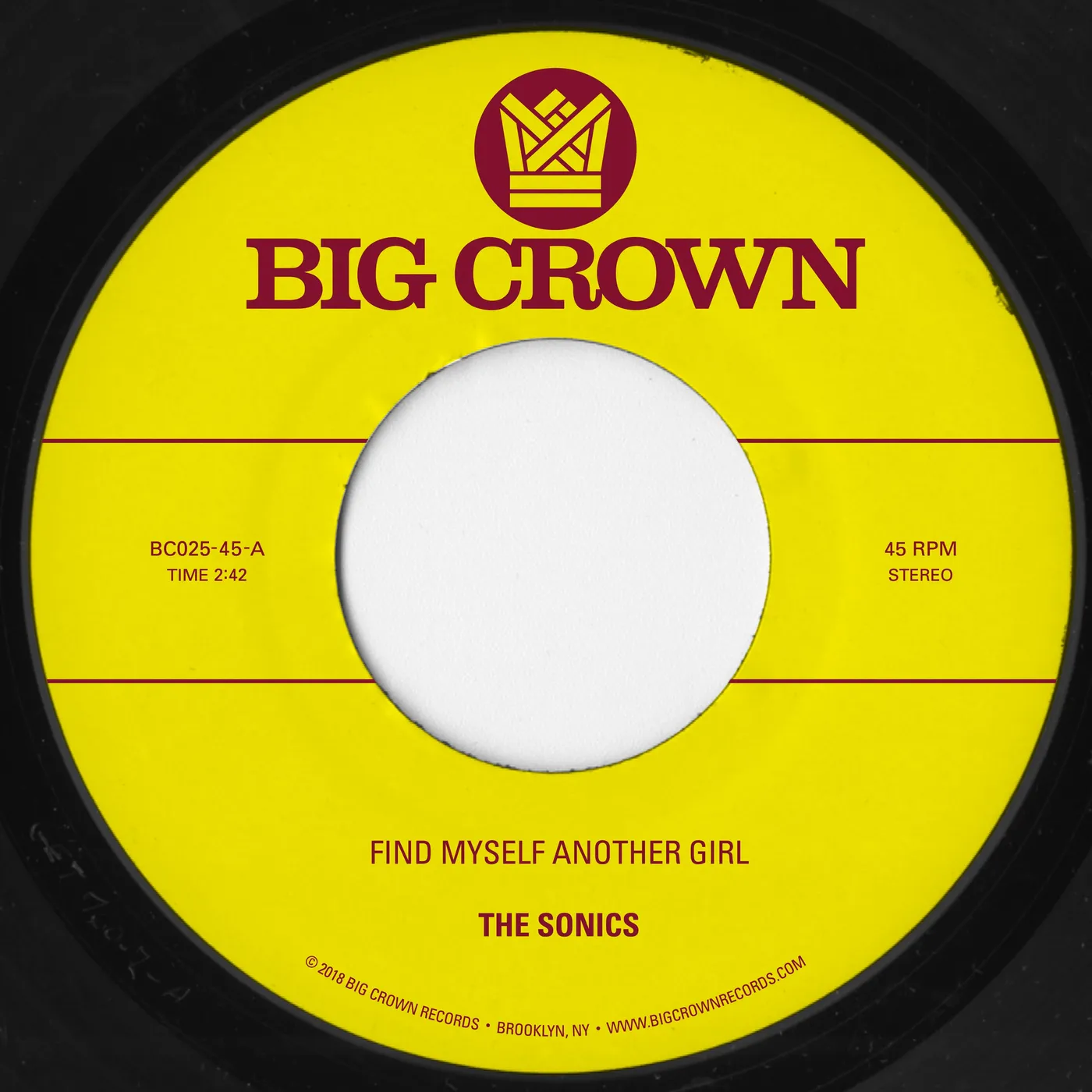 Sonics FIND MYSELF ANOTHER GIRL / SPOOKY Vinyl Record