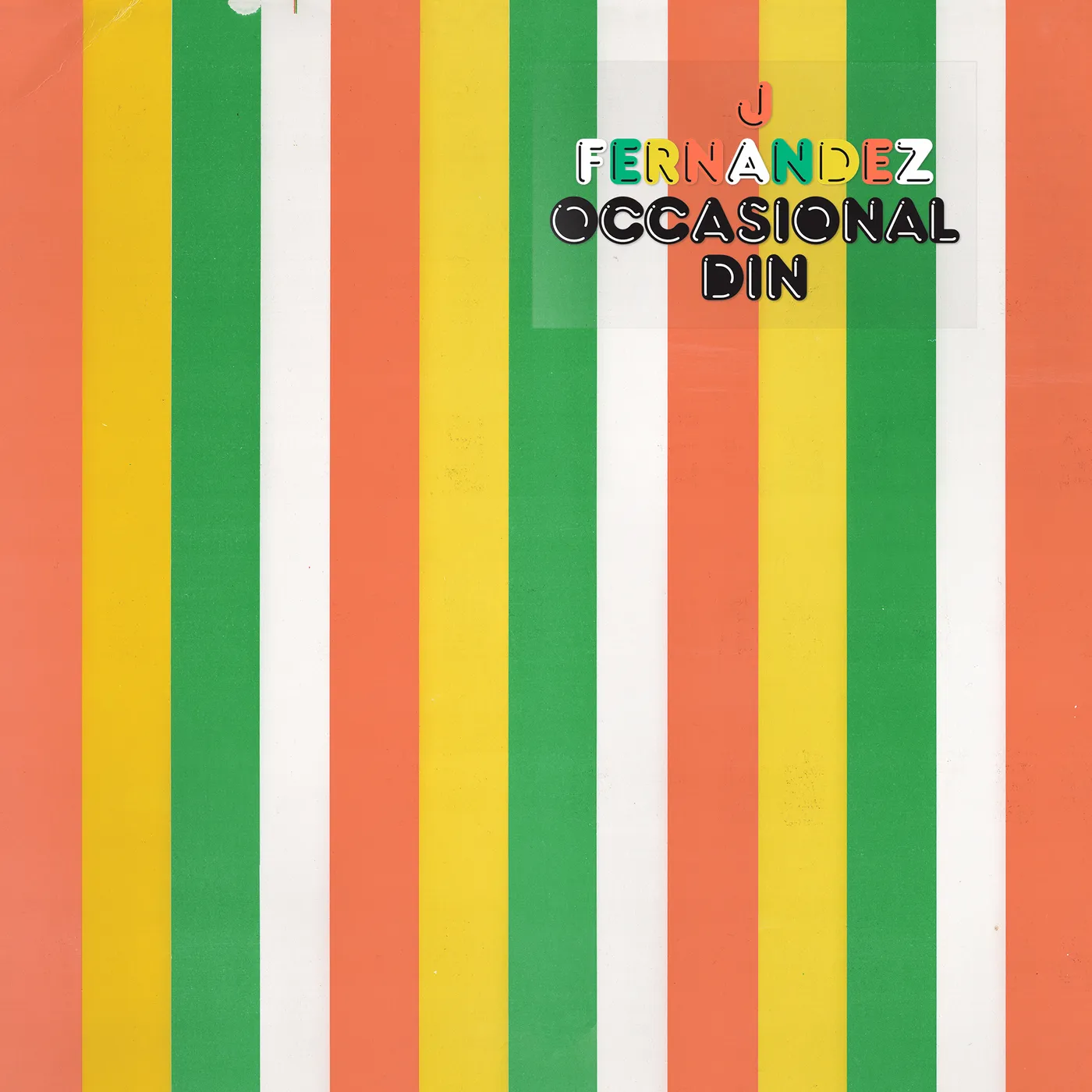 J Fernandez OCCASIONAL DIN (AMBER VINYL) Vinyl Record